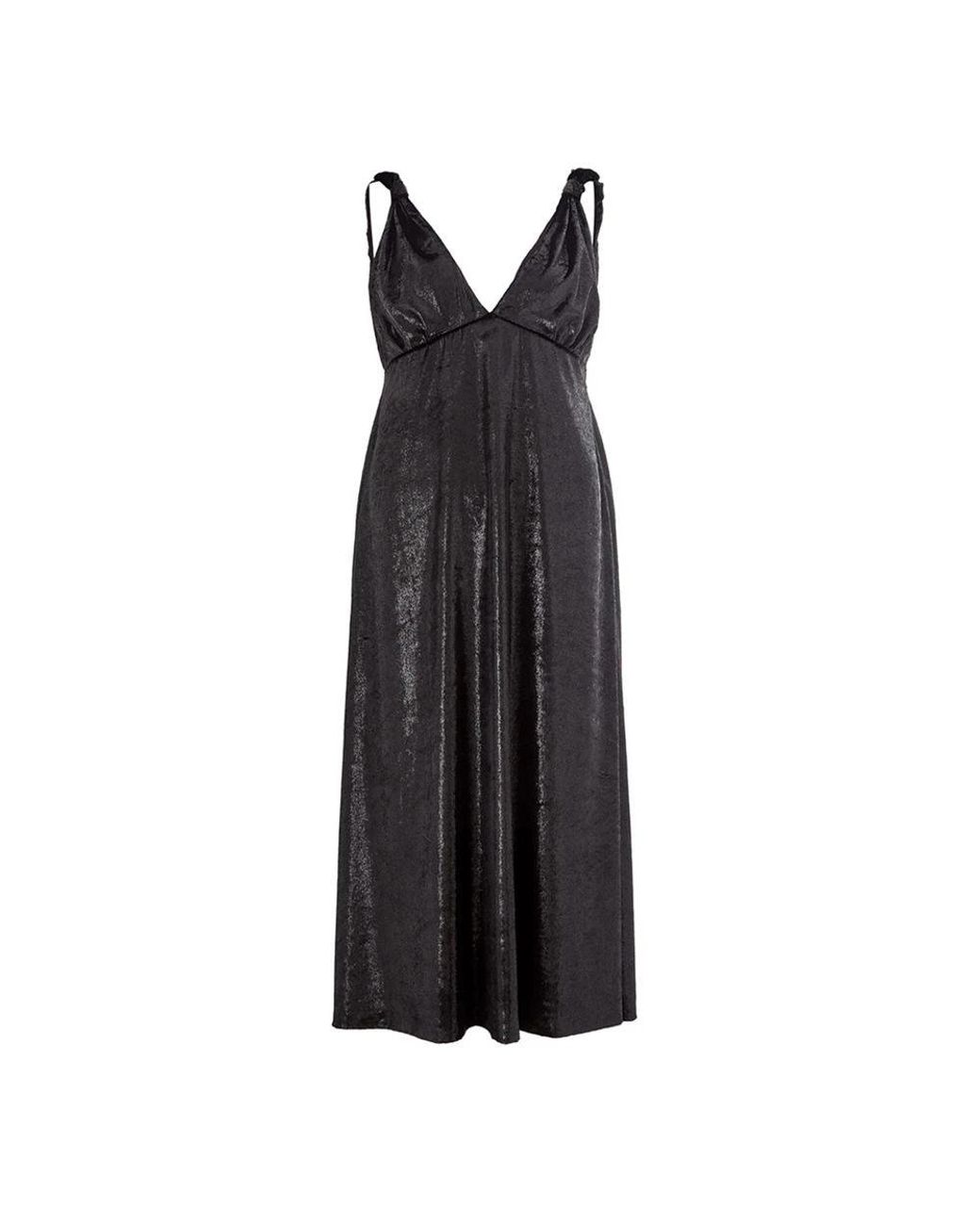Lardini Elegante Zwarte Polyester Jurk in het Black