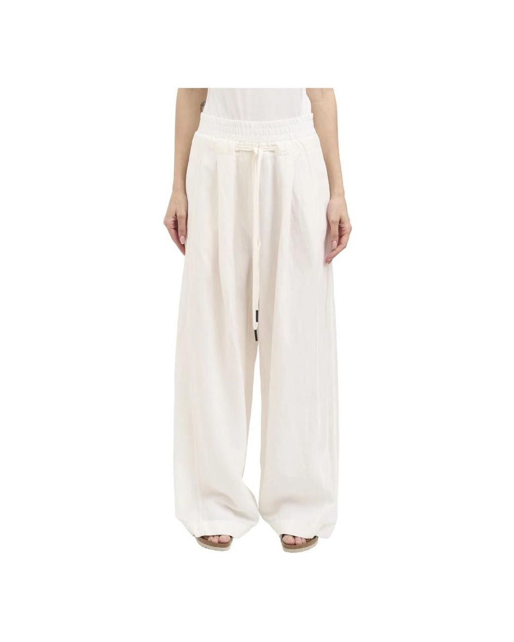 Andrea Ya'aqov Natural Wide Trousers