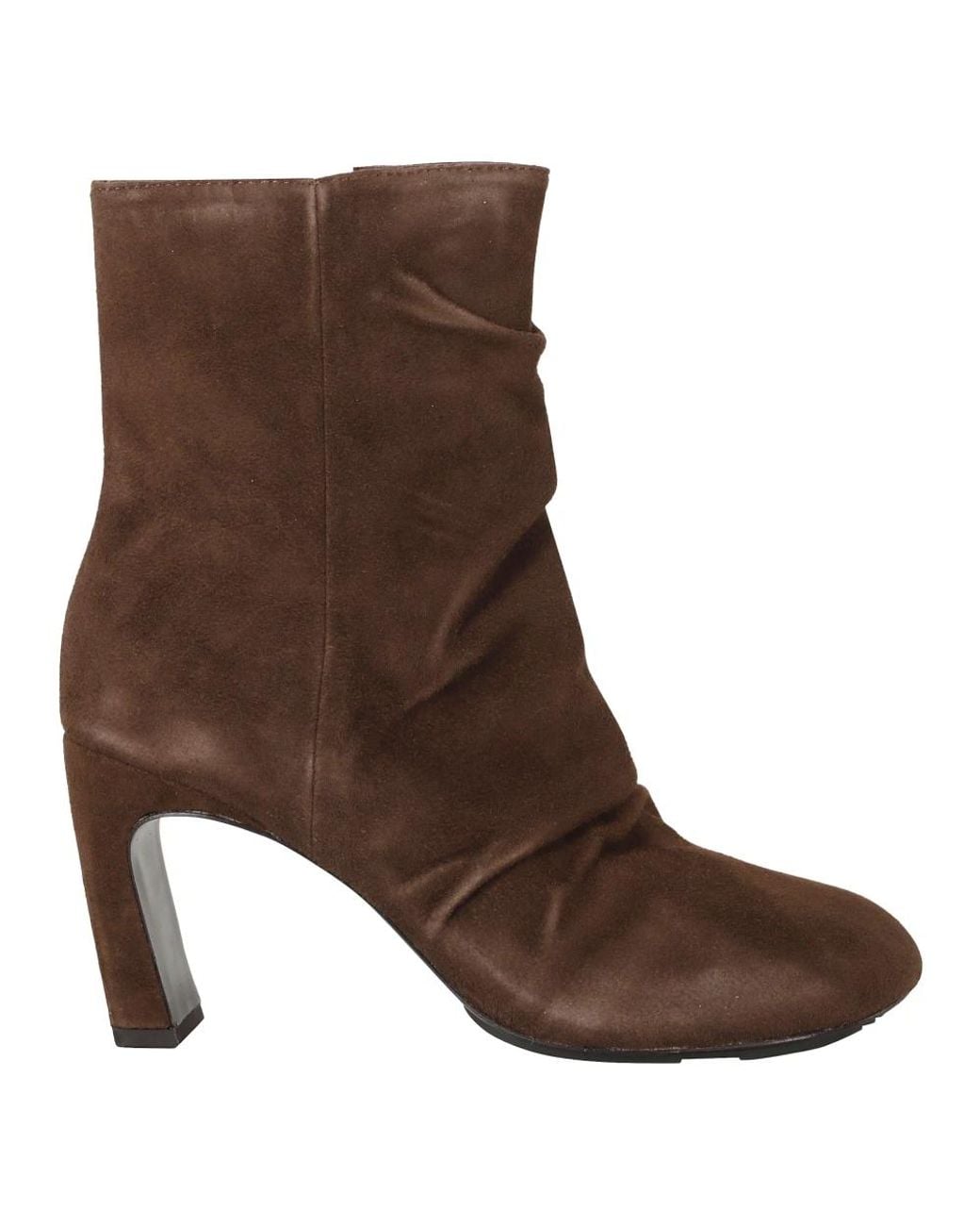Ash Brown Heeled Boots