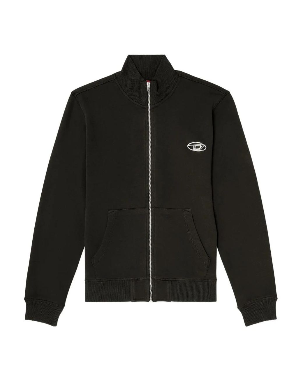 DIESEL Black Zip-Throughs for men