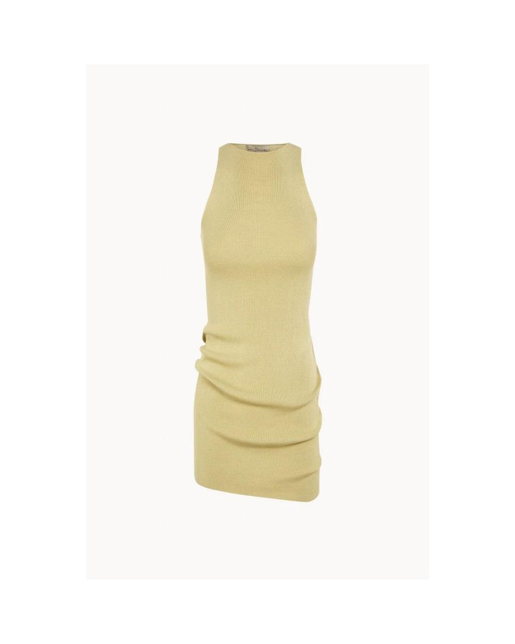 Cortana Yellow Sleeveless Tops