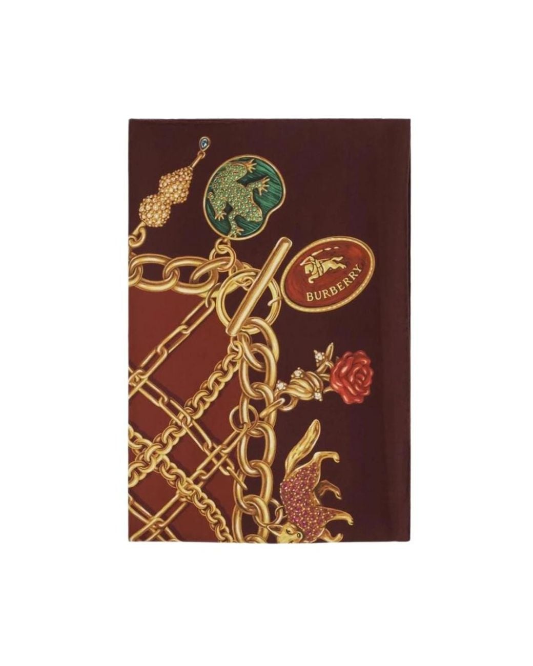 Burberry Brown Silk Scarves