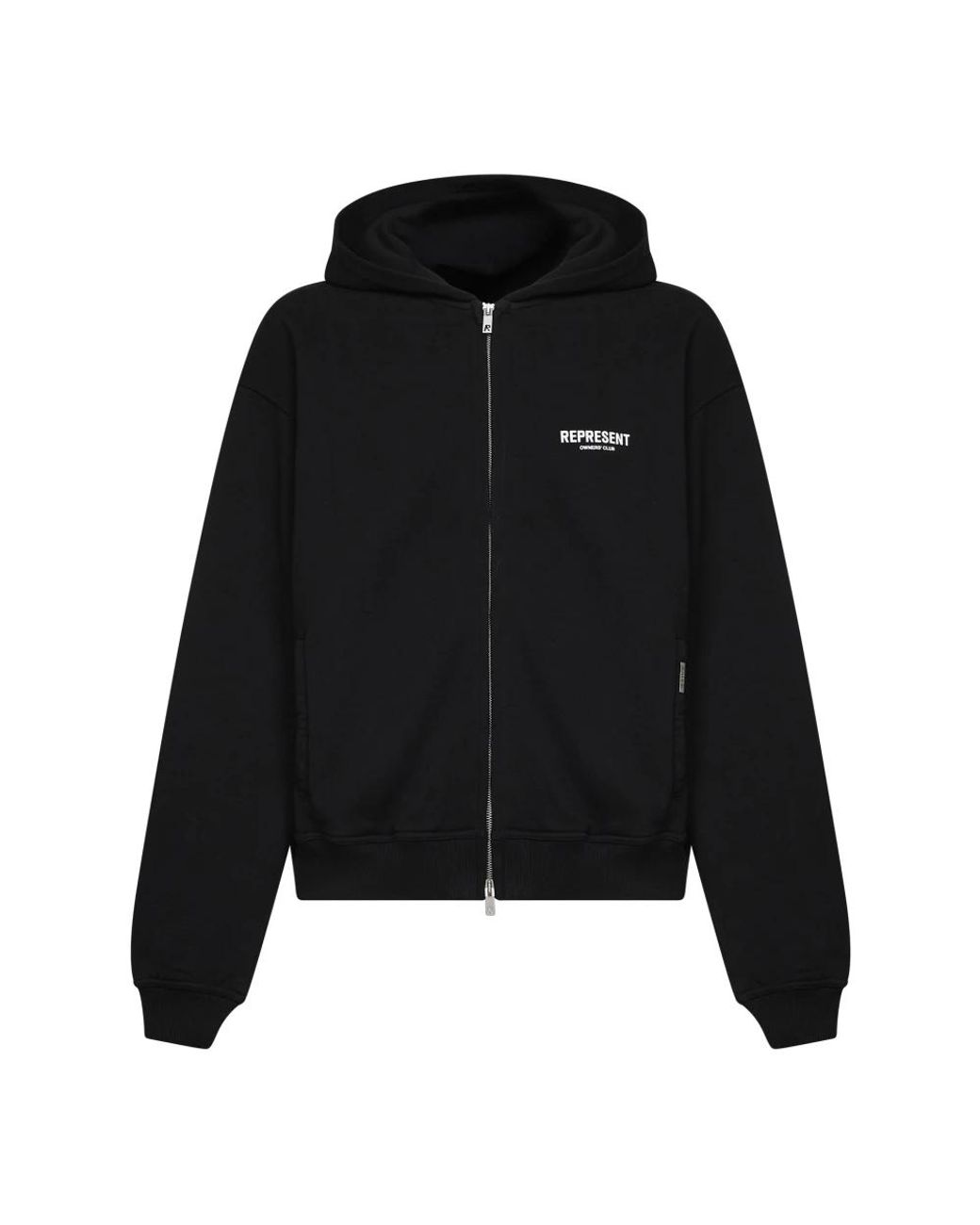 Represent Black Zip-Throughs for men