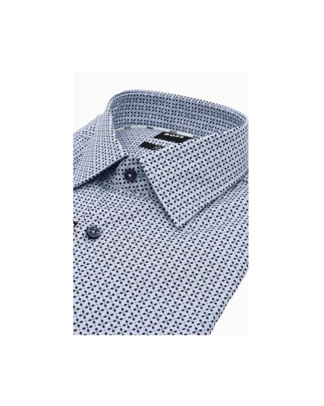 Boss Blue Casual Shirts for men