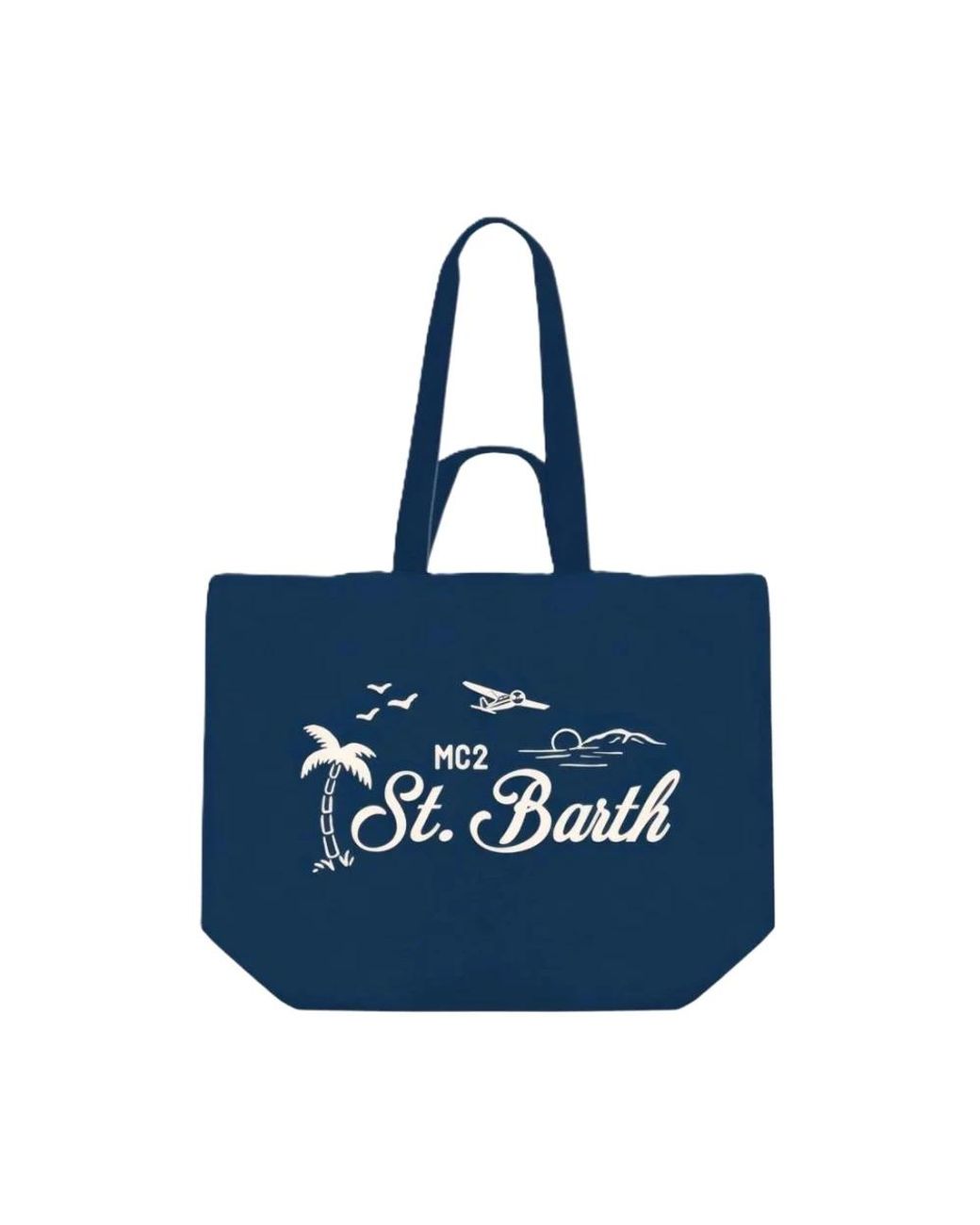 Mc2 Saint Barth Blue Shopping Bags