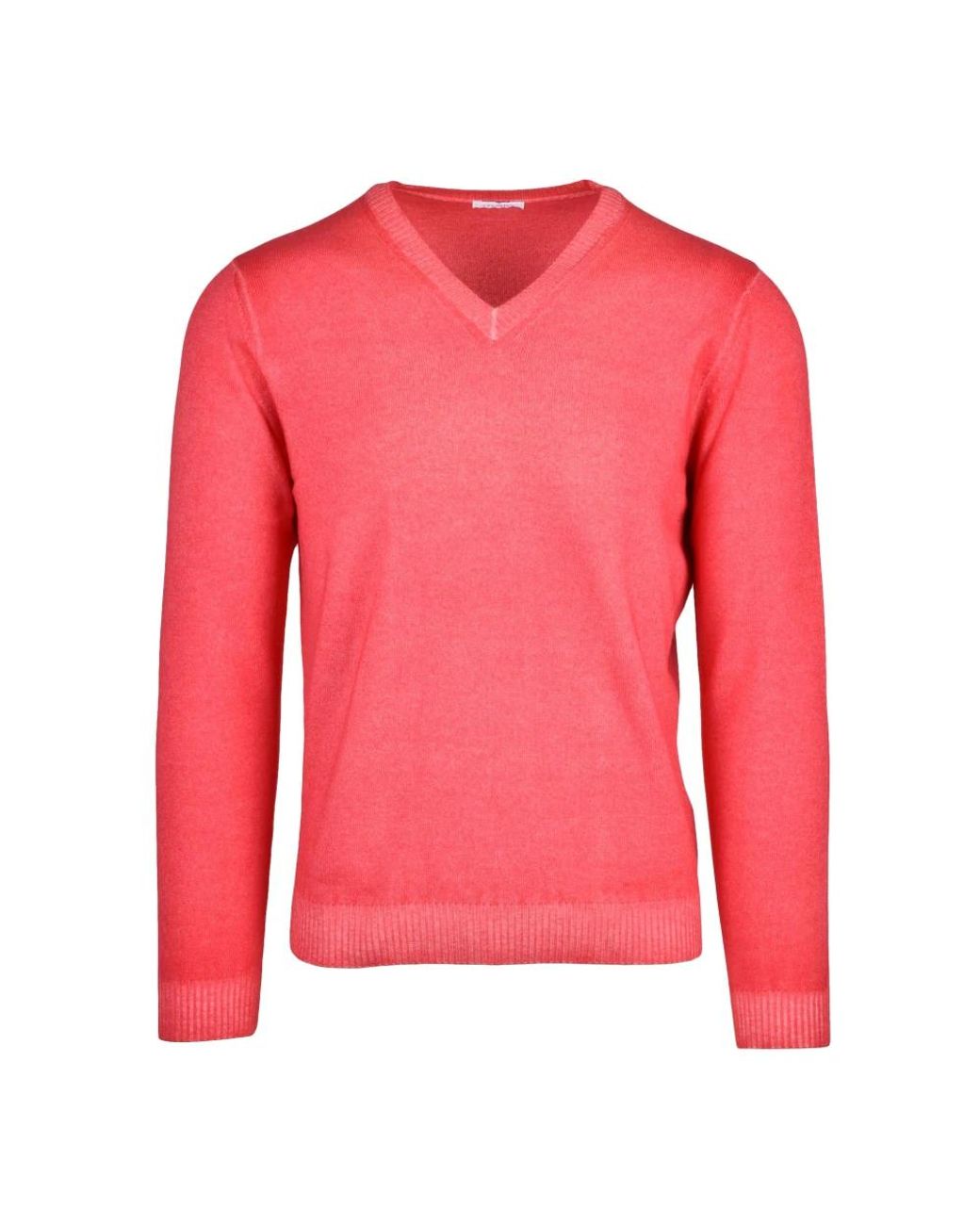 Malo Pink V-Neck Knitwear for men