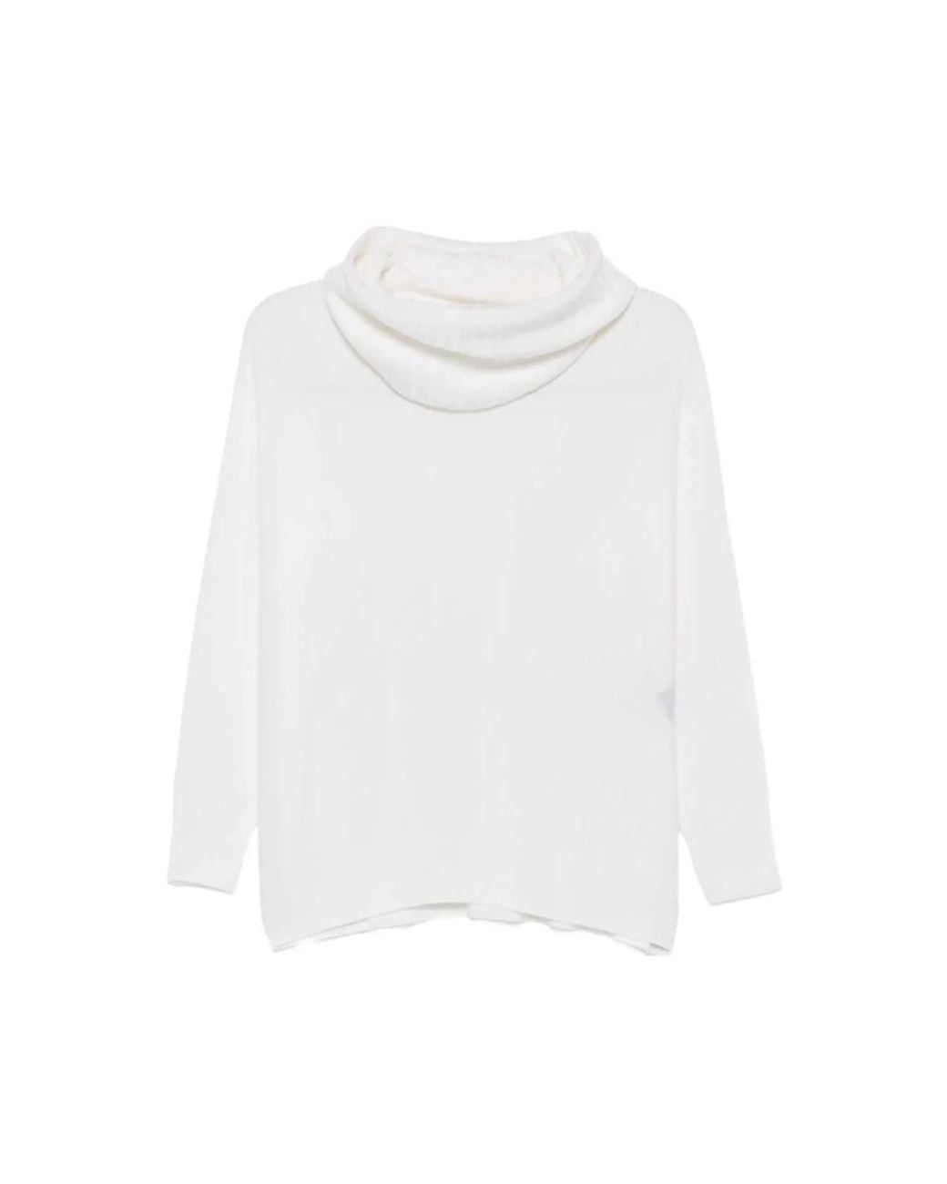 D.exterior White Turtlenecks