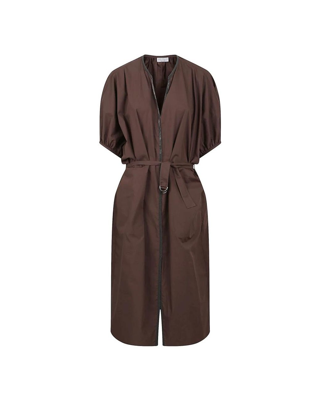 Brunello Cucinelli Brown Shirt Dresses