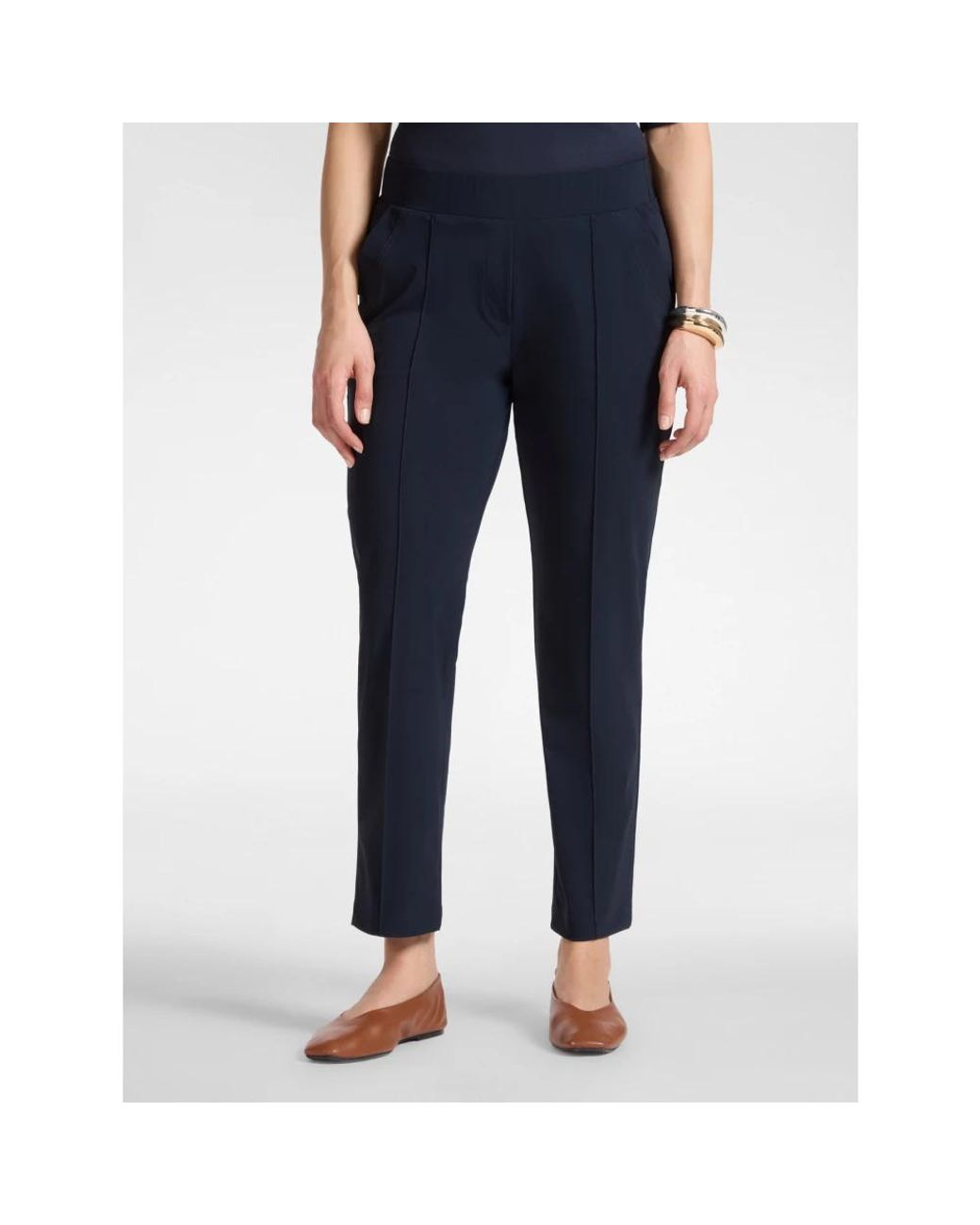 Elena Miro Blue Cropped Trousers