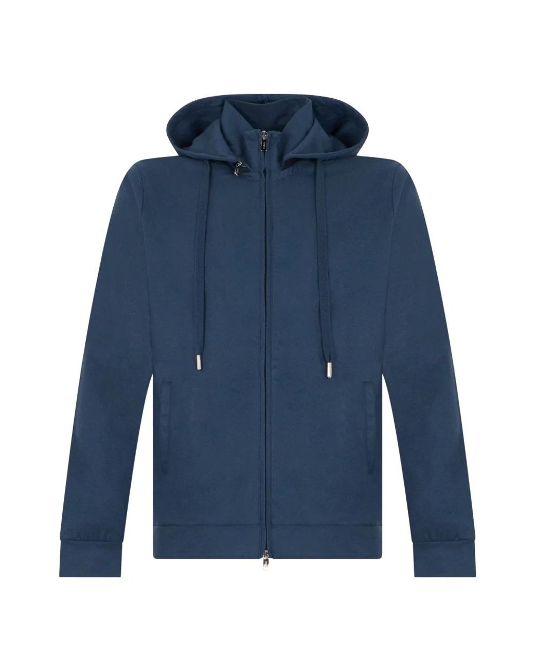 Fedeli Blue Zip-Throughs for men