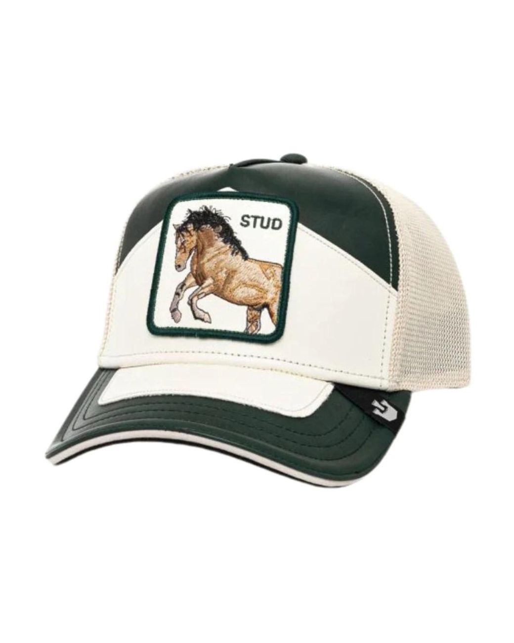 Goorin Bros Accessoires ,Veelkleurig ,Wol Baseball Leren Trucker Cap Farm Stud in het Green