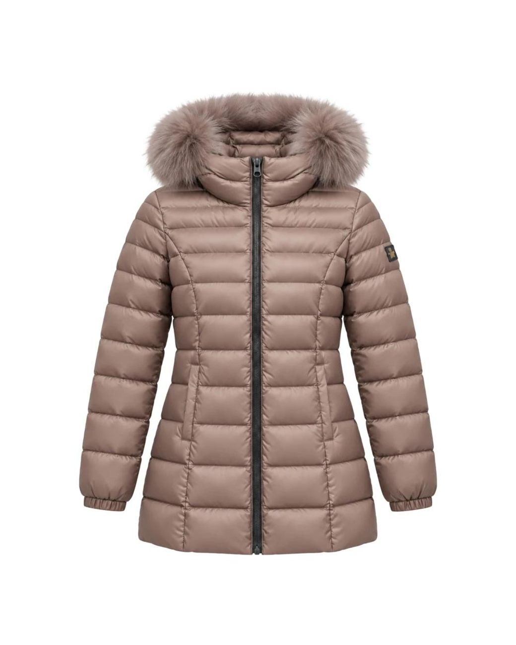 Refrigiwear Long Mead Fur Jacket in het Brown