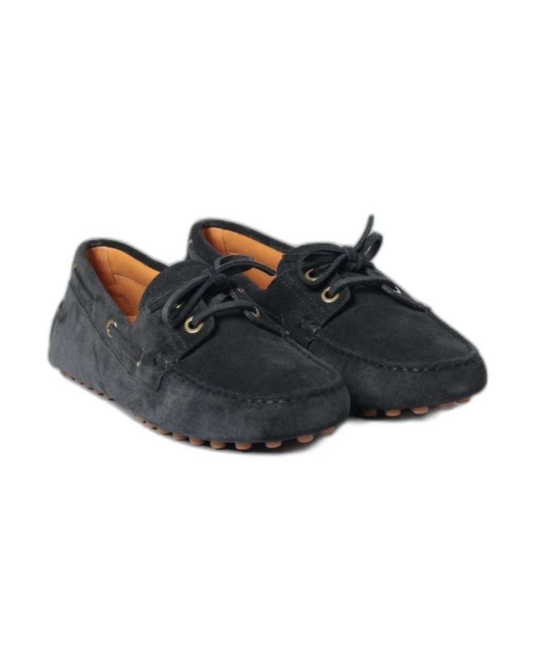 Tod's Black Boat Shoes