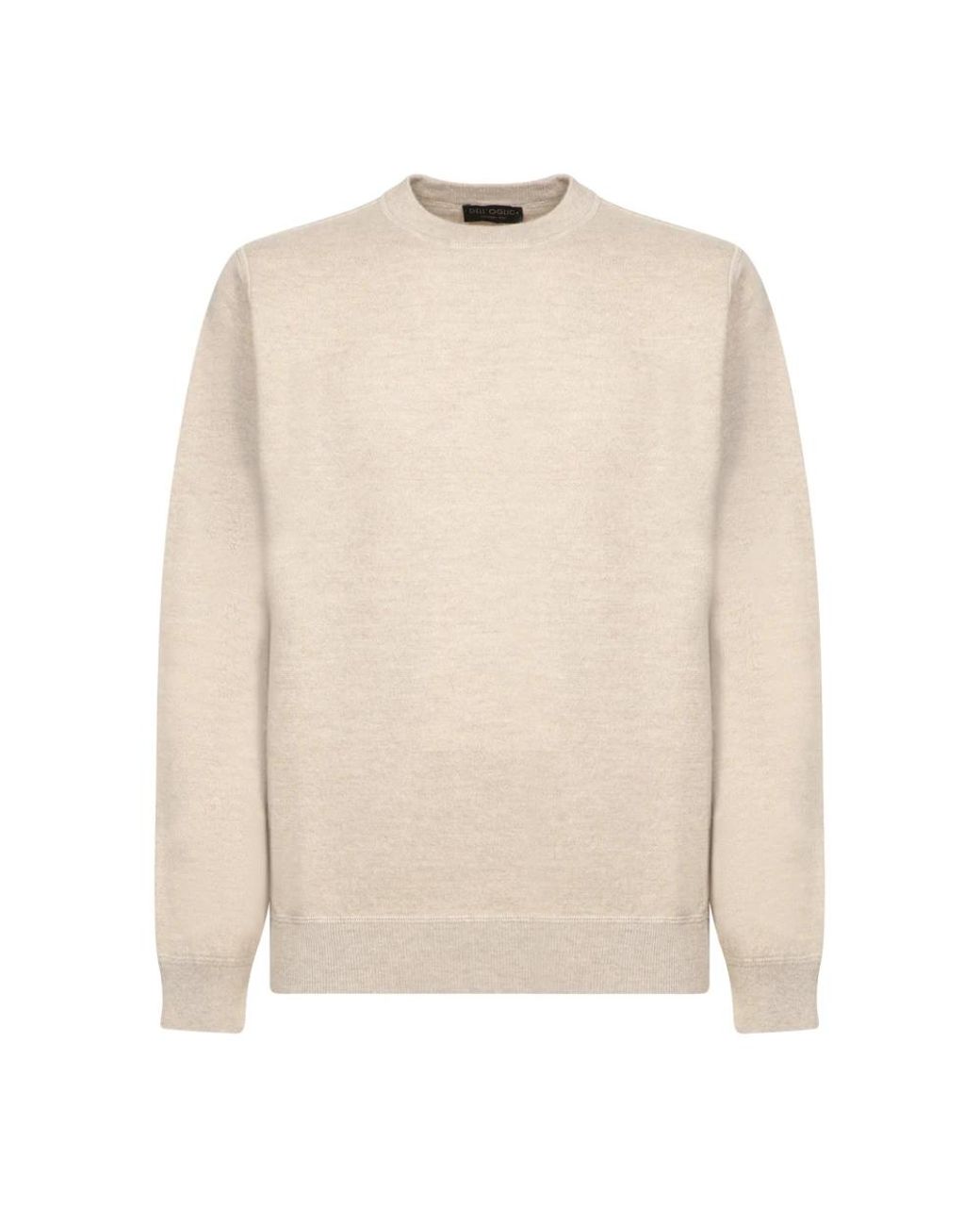 Dell'Oglio White Round-Neck Knitwear for men