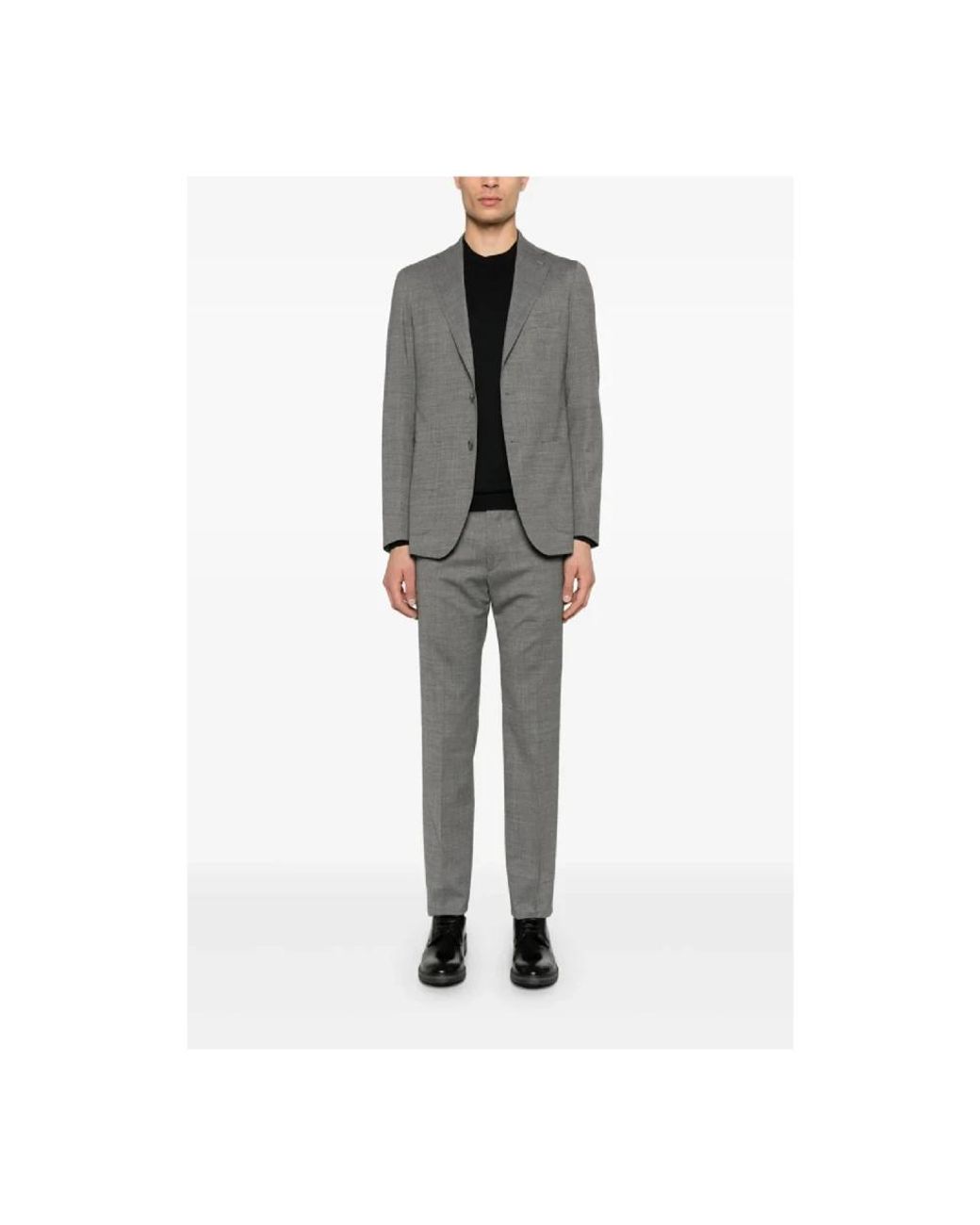 Lardini Black Round-Neck Knitwear for men