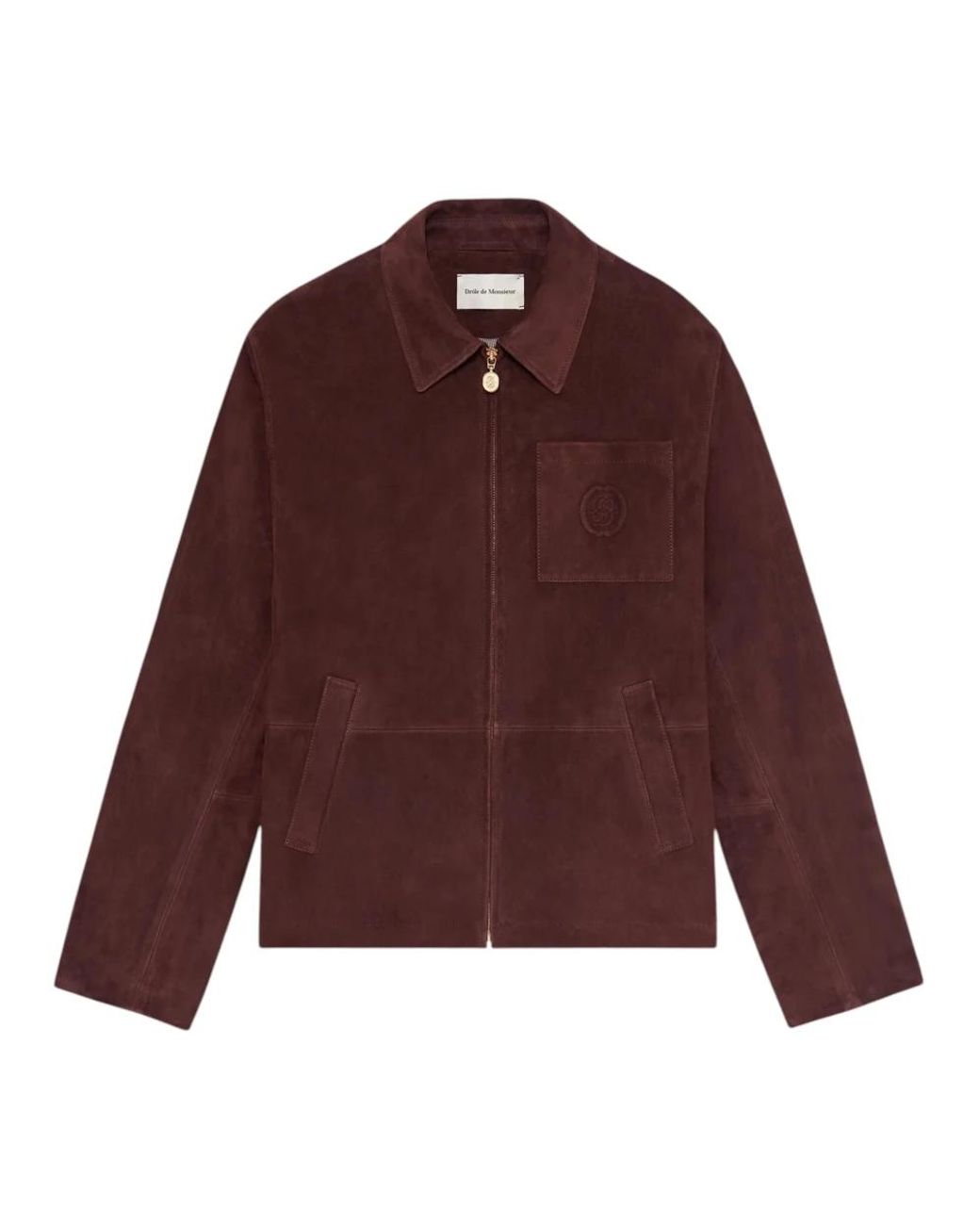 Drole de Monsieur Purple Leather Jackets for men