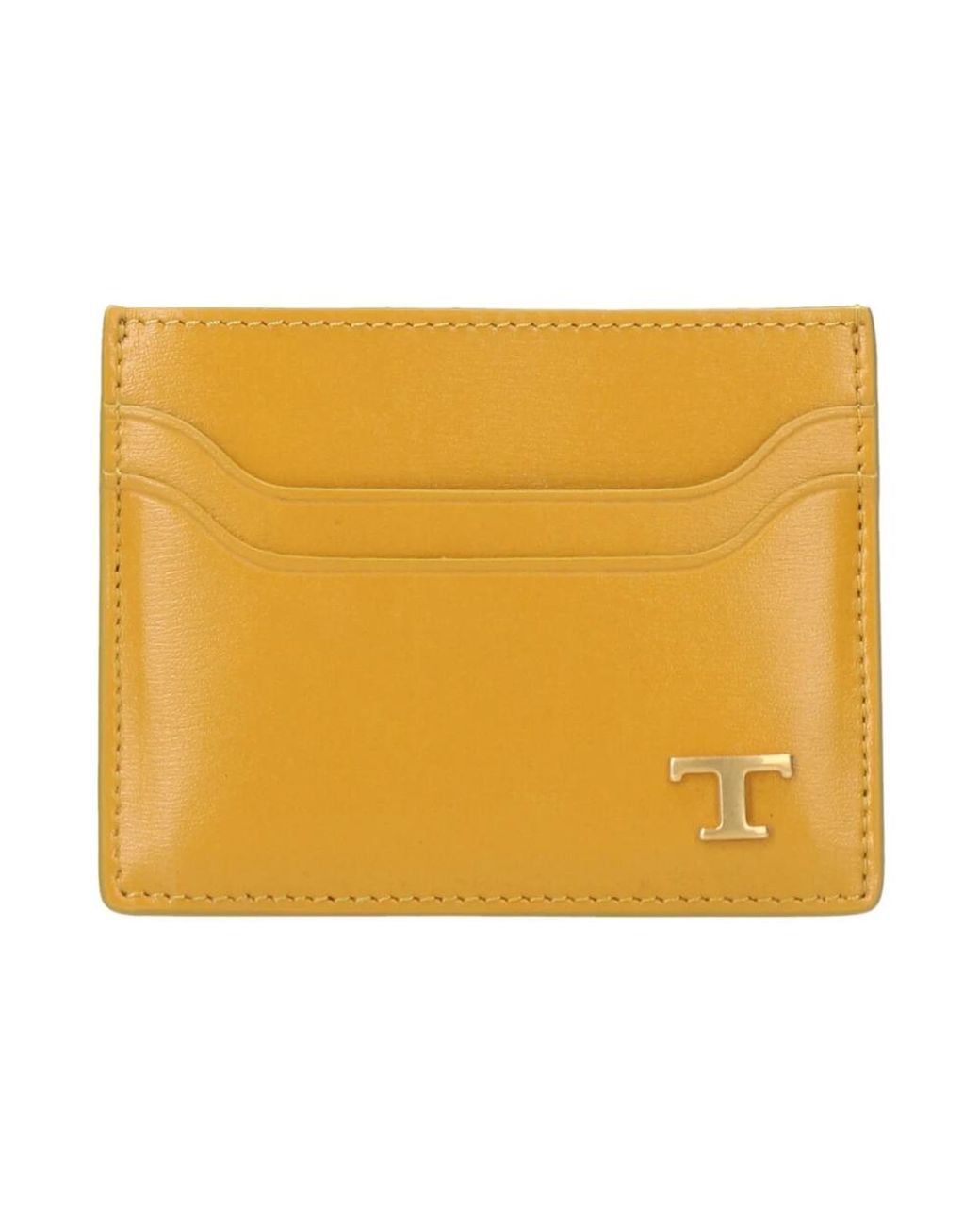 Tod's Gelbe leder kartenhalter brieftasche in Yellow für Herren