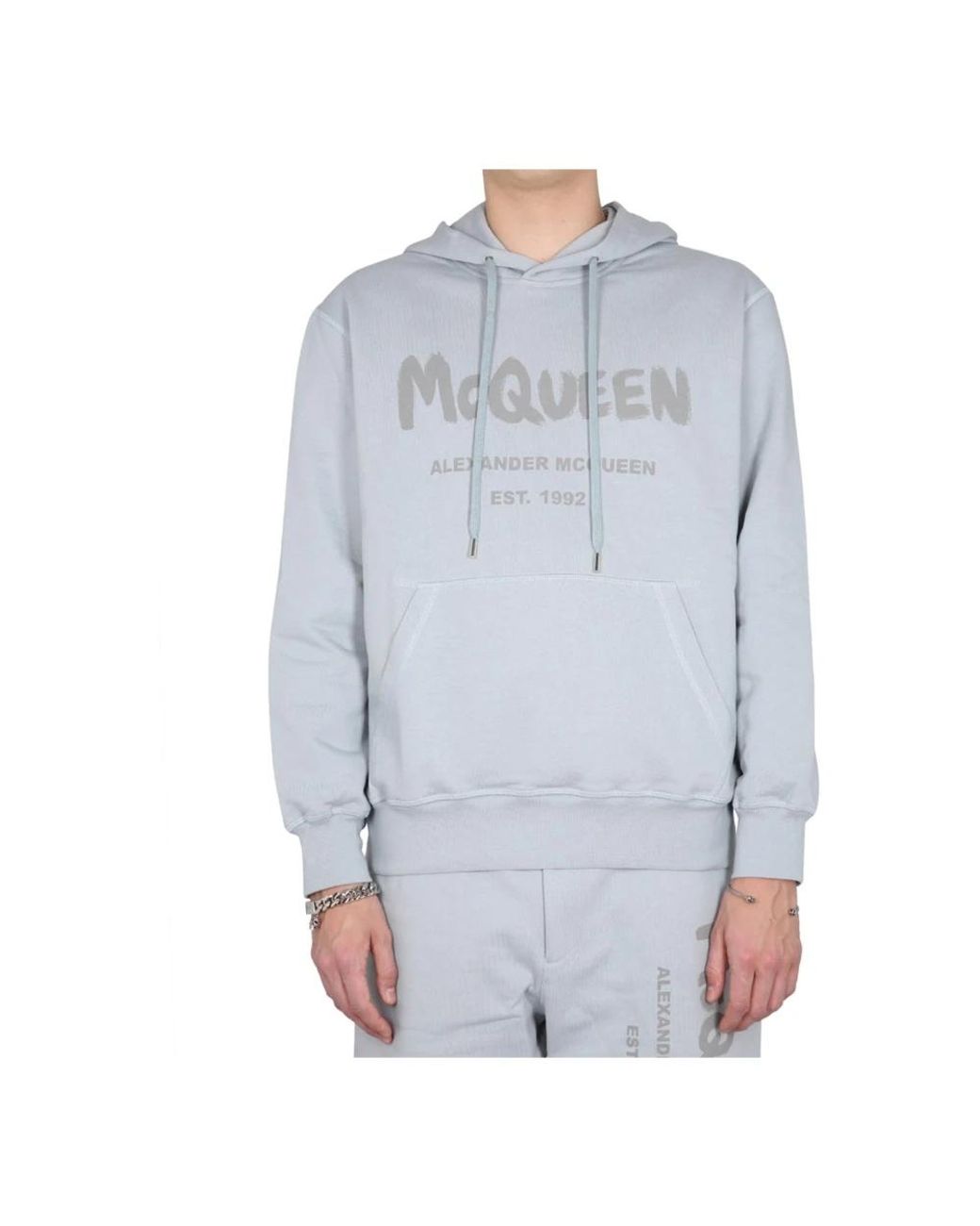 McQueen Gray Hoodies for men