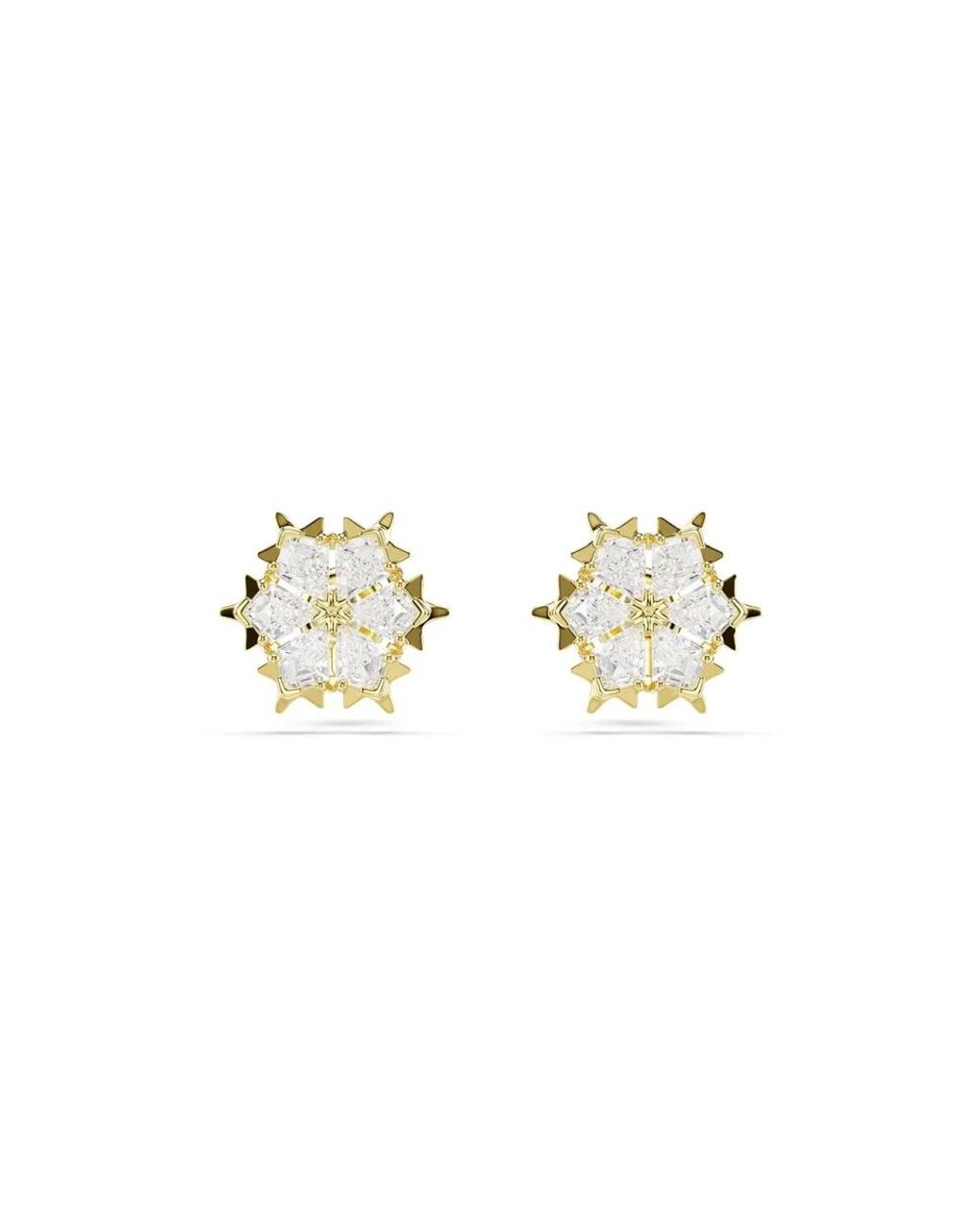 Earrings Swarovski de color Metallic