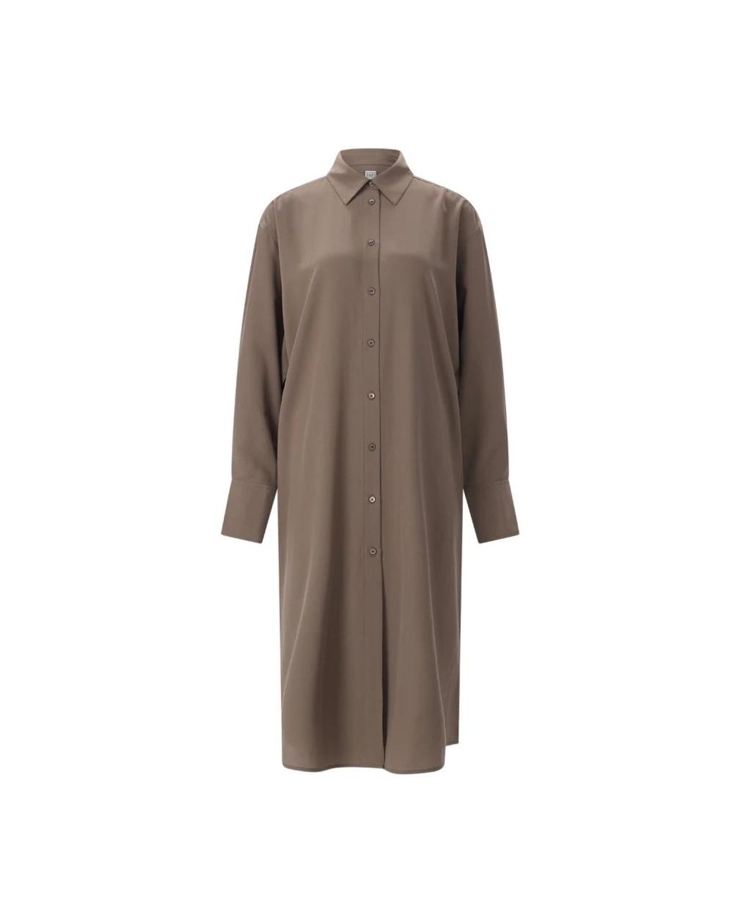 Totême Brown Shirt Dresses