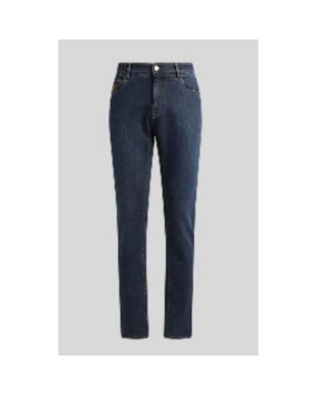 Etro Blue Straight Fit Jeans for men