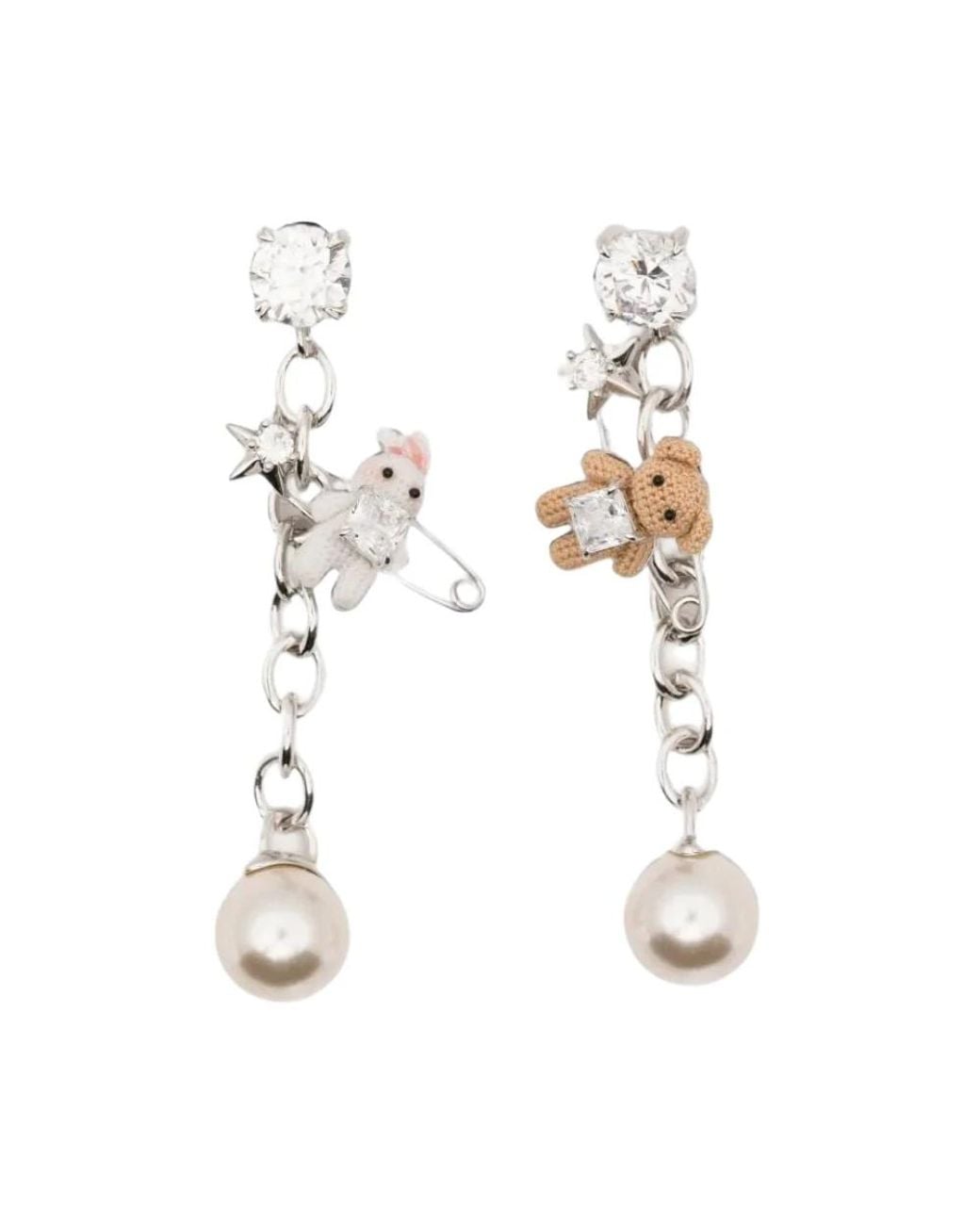 Earrings di YVMIN in White