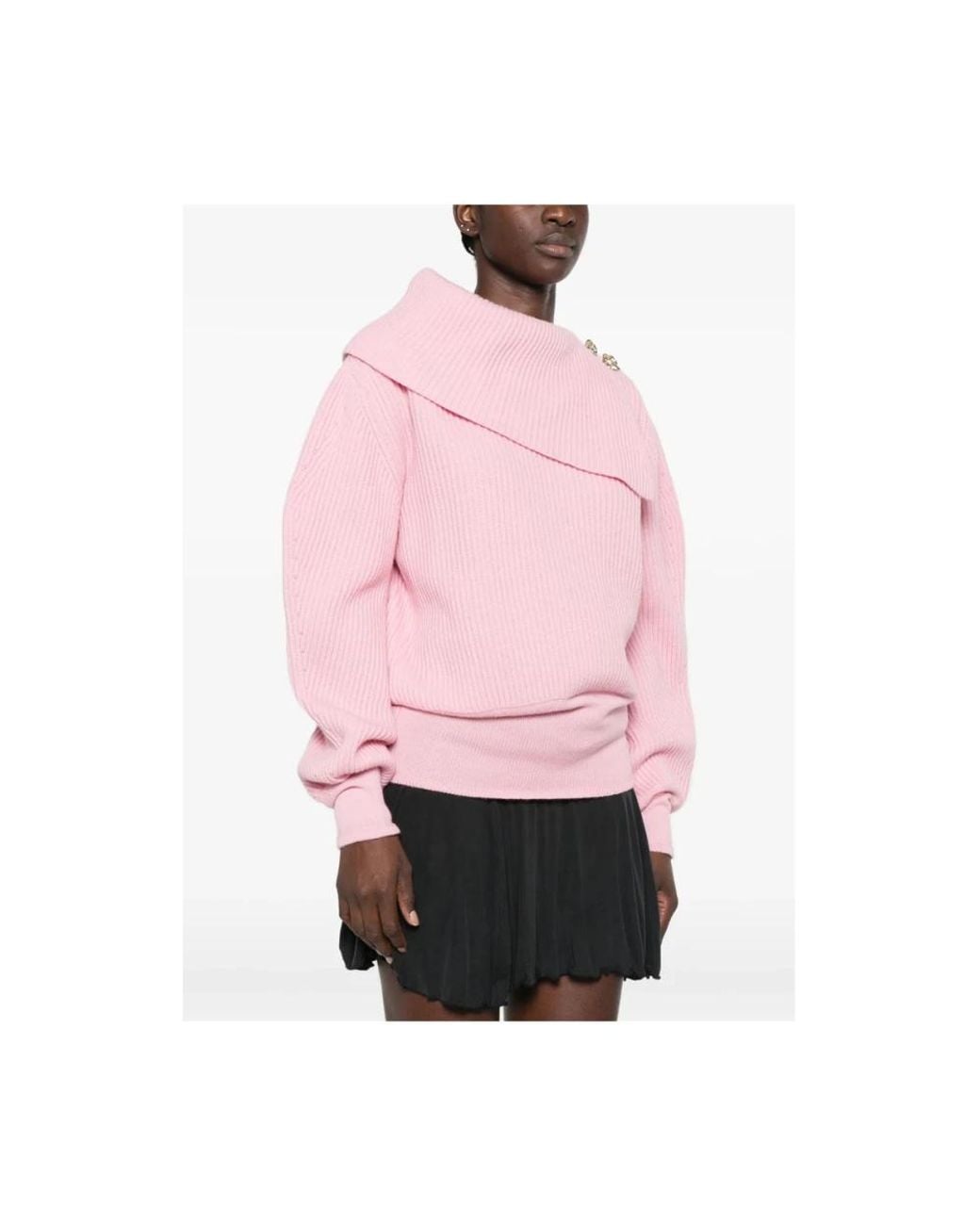 Blumarine Pink Round-Neck Knitwear