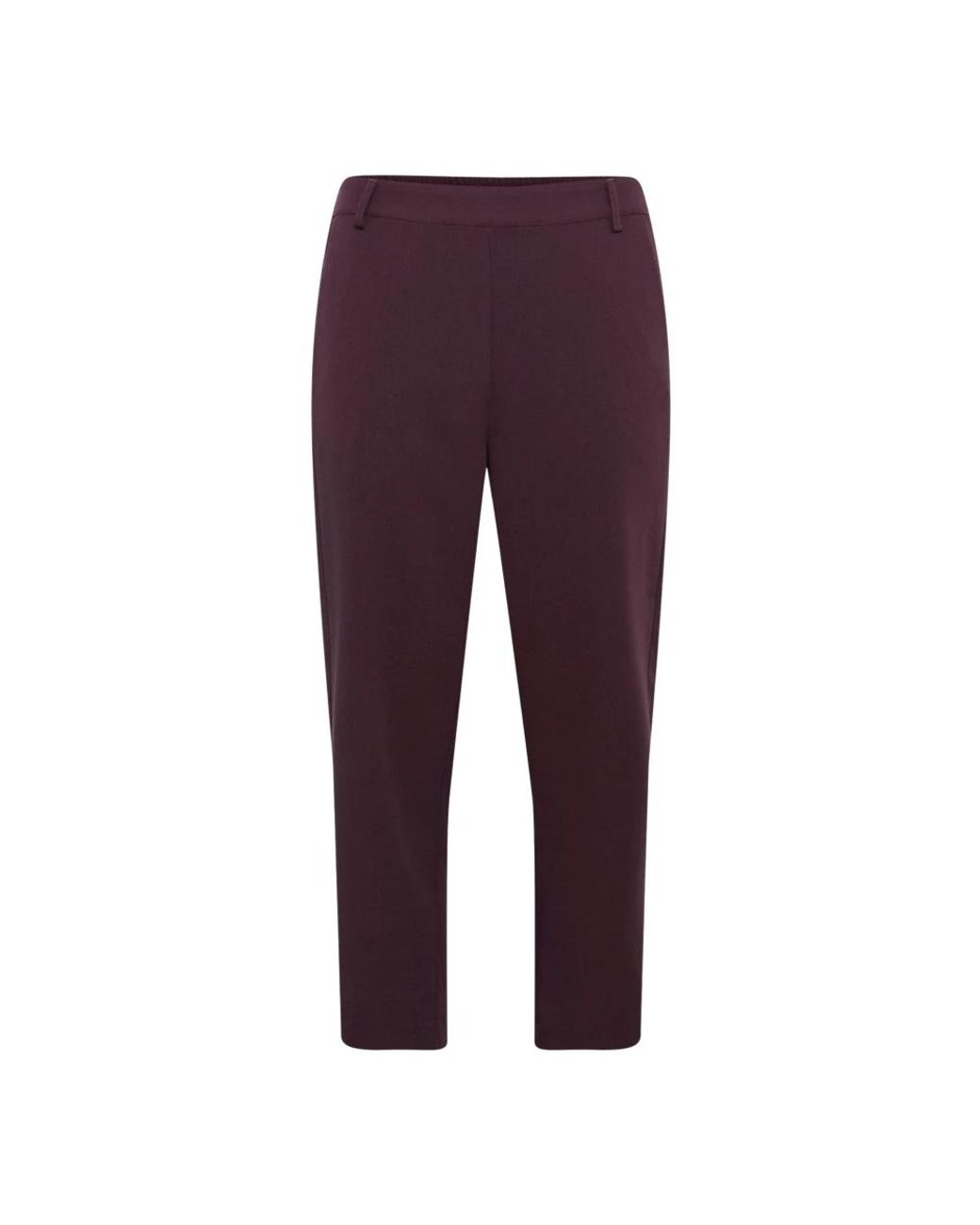 Kaffe Kasakura Hw Cropped Pants in het Purple