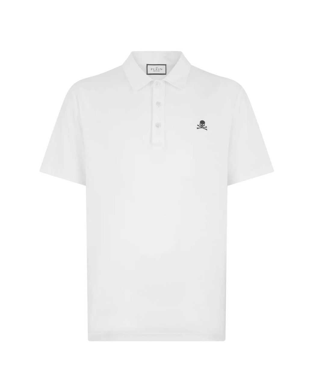 Philipp Plein White Polo Shirts for men