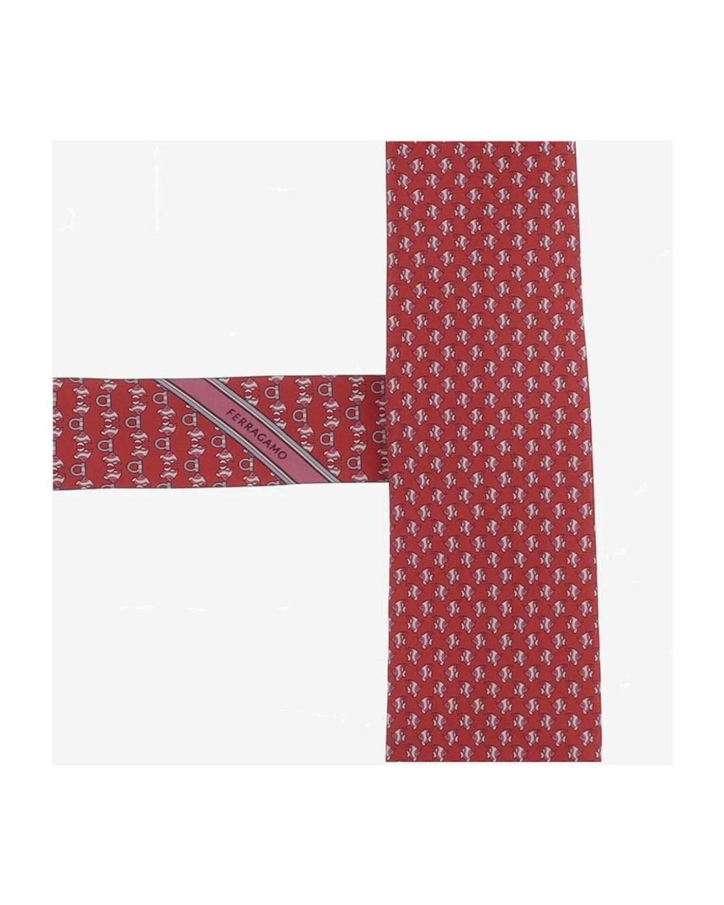 Ties Ferragamo de hombre de color Red