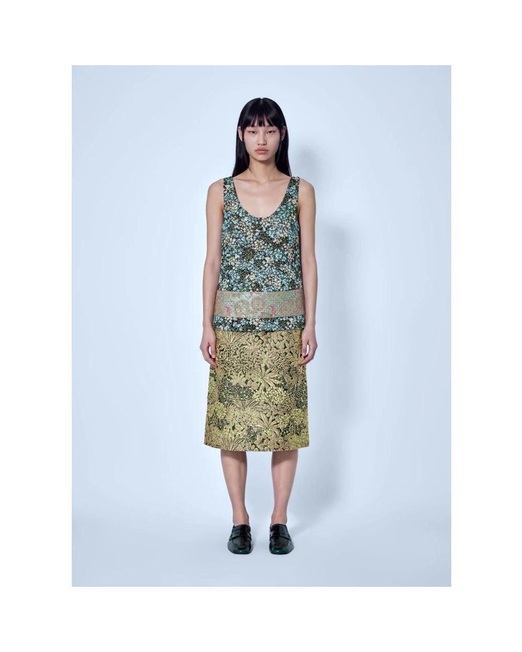 Dries Van Noten Blue Sleeveless Tops