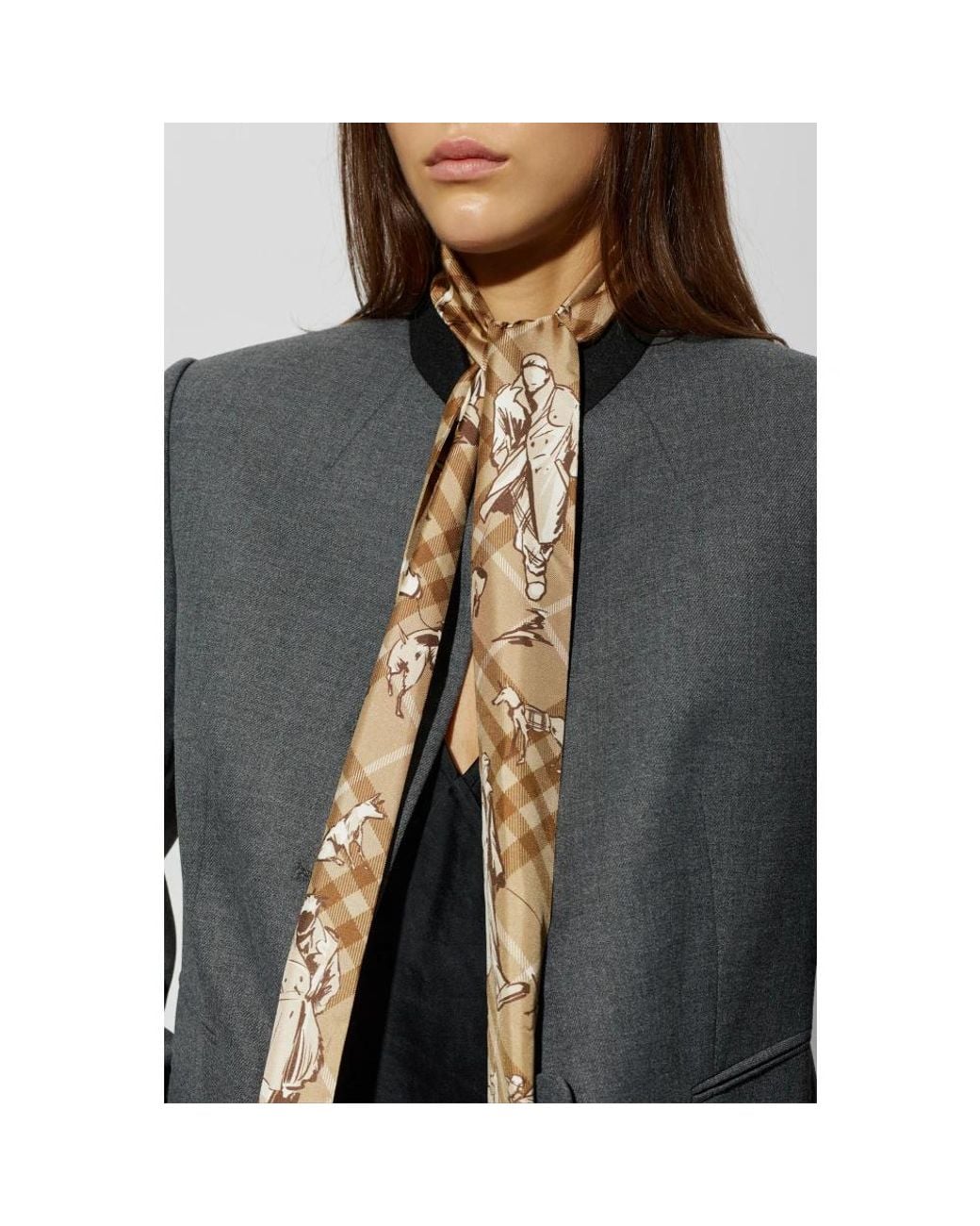 Burberry Metallic Silk Scarves