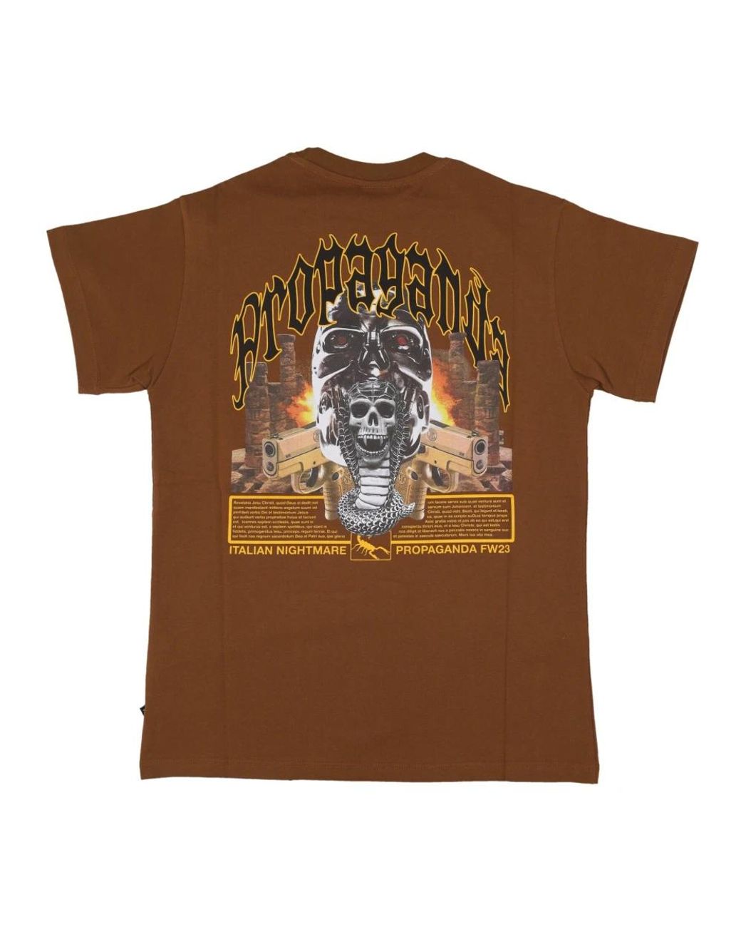 T-Shirts Propaganda de hombre de color Brown