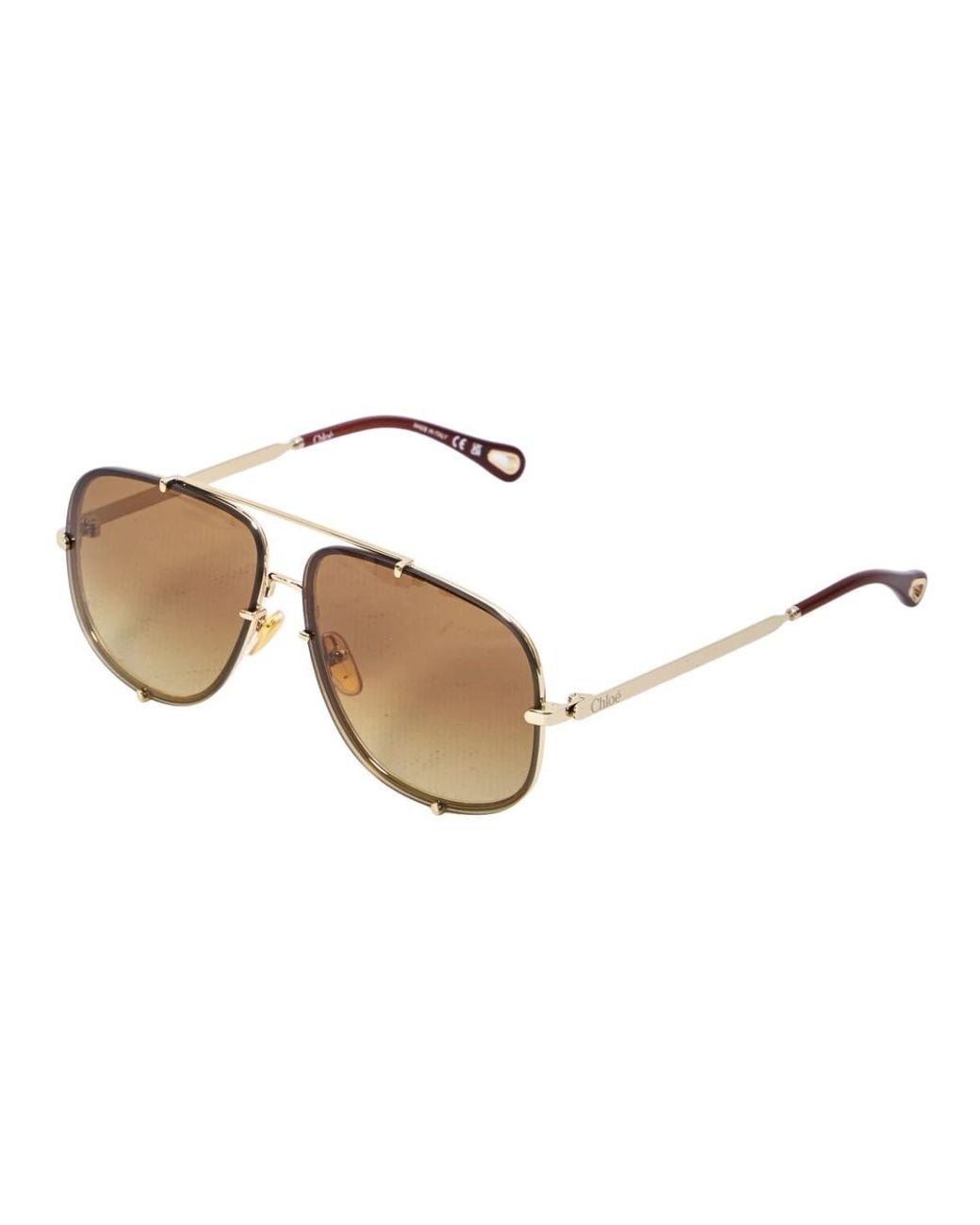Chloé Metallic Pilotenbrille