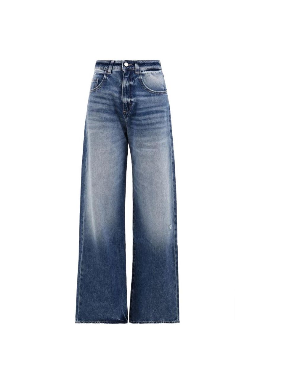 ICON DENIM Blue Wide Jeans