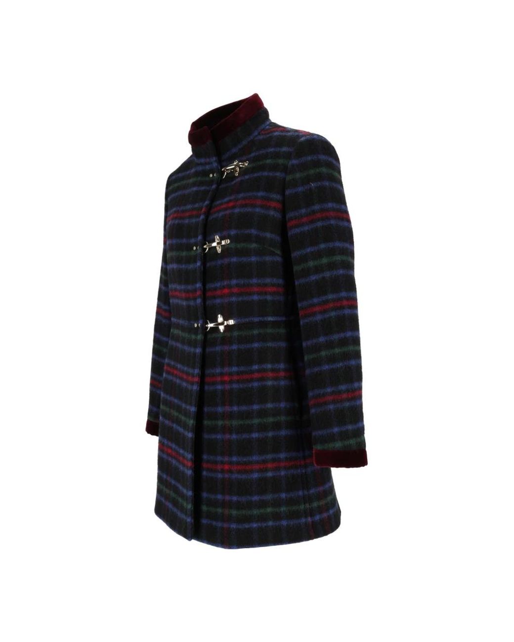 Fay Blue Single-Breasted Coats
