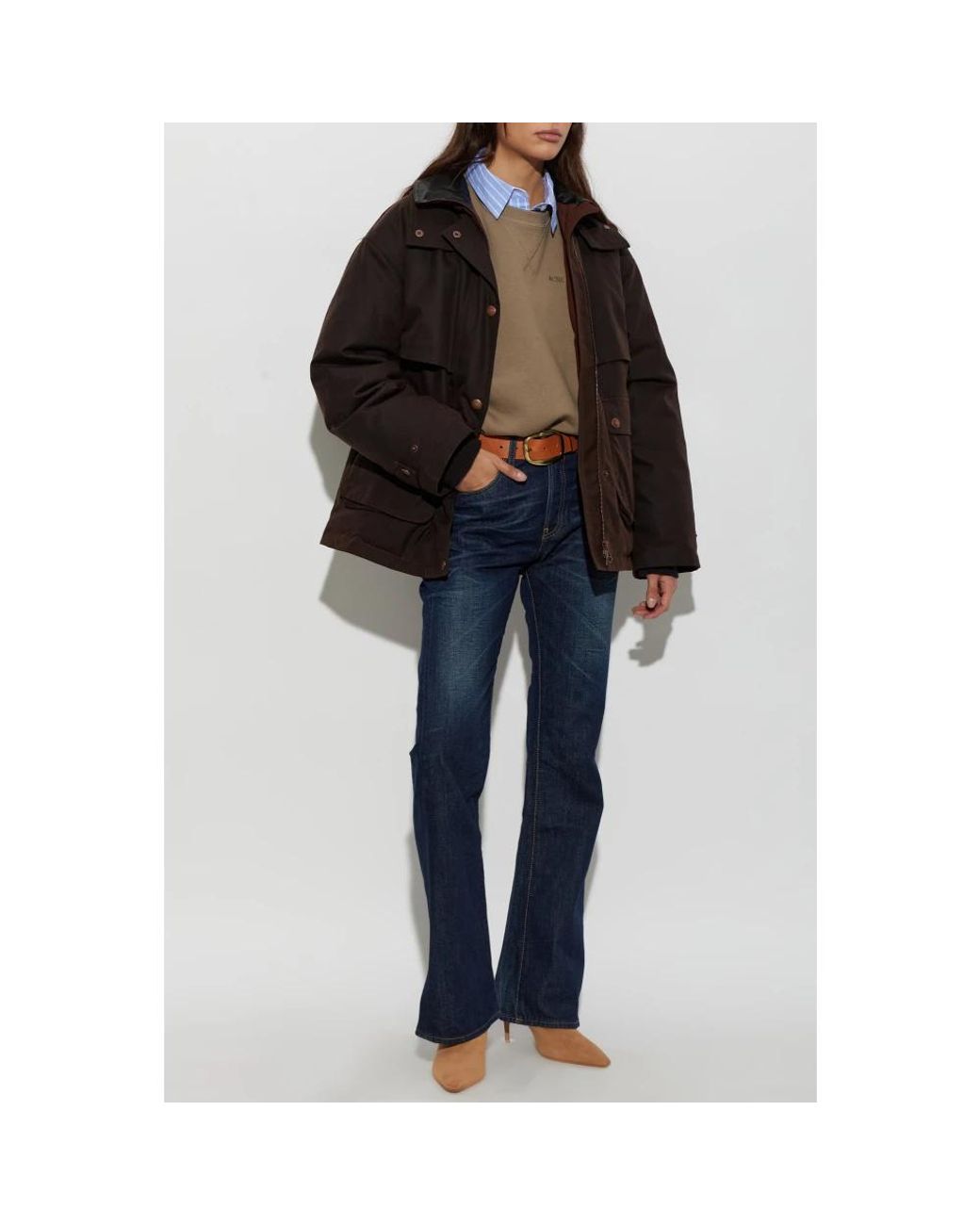 Down Jackets Acne de color Black