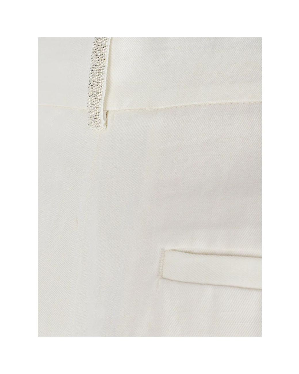 Fabiana Filippi White Long Shorts