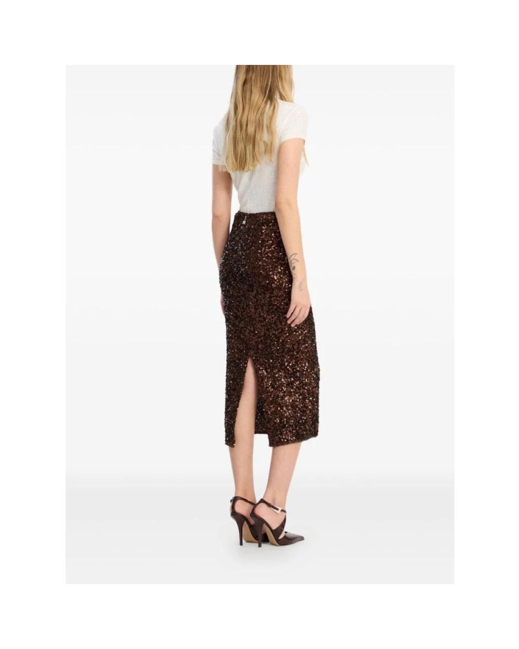 ROTATE BIRGER CHRISTENSEN Brown Midi Skirts