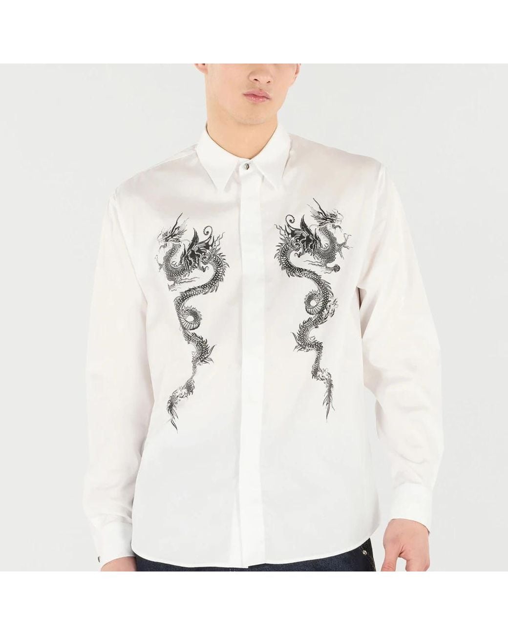 Roberto Cavalli White Casual Shirts for men