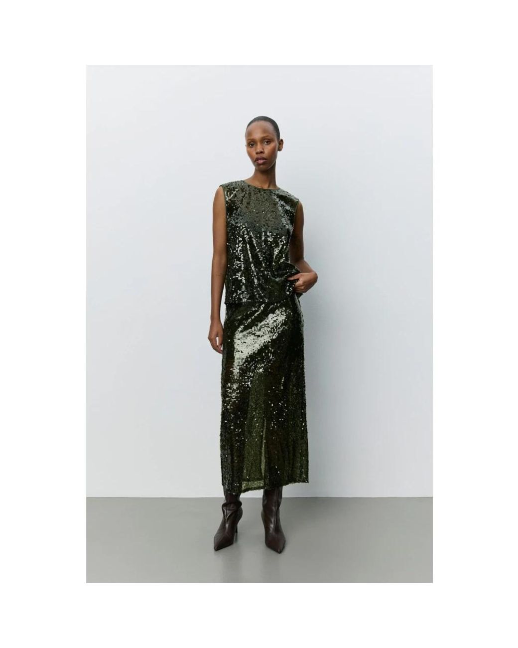 Midi Skirts Sofie Schnoor de color Green