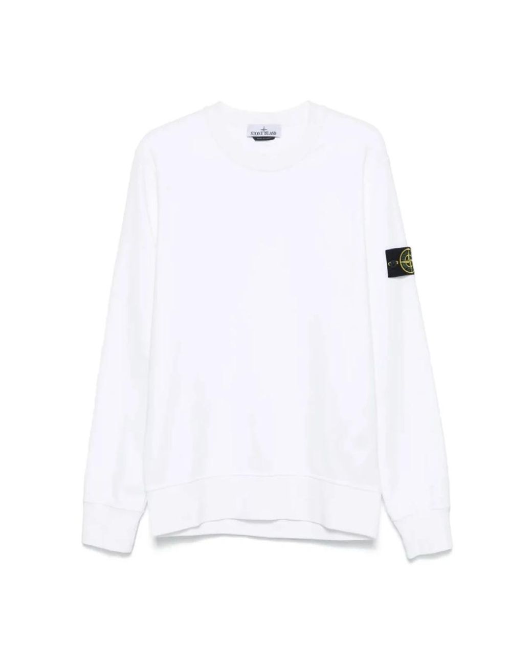 Stone Island White Sweatshirts for men