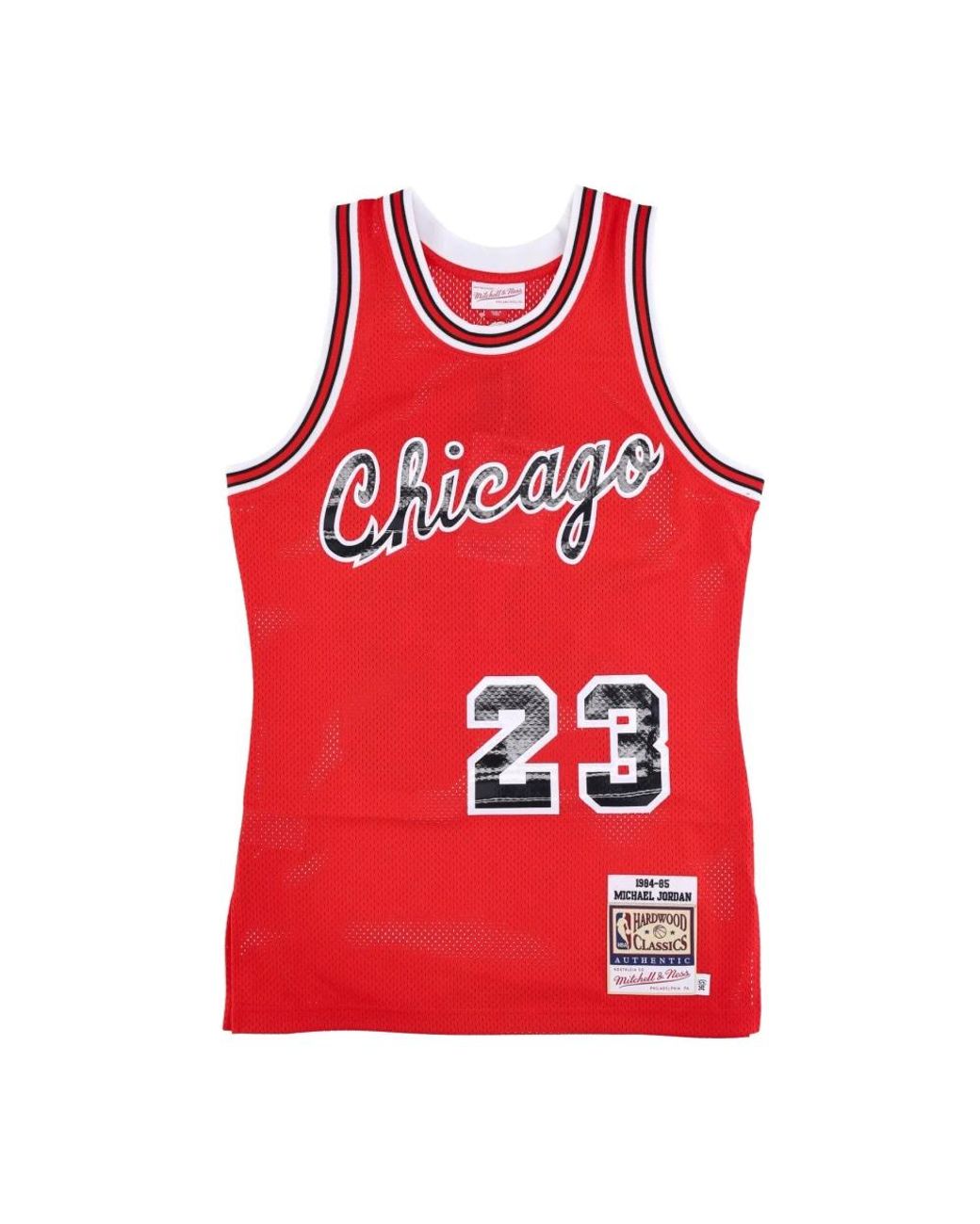 Mitchell & Ness Fitness ,Rood ,Polyester Michael Jordan Basketball Tank Top in het Red voor heren