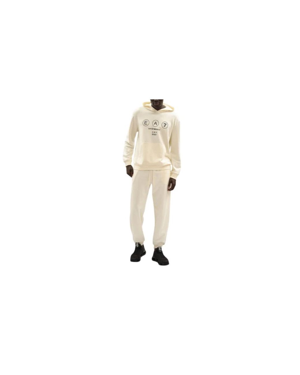 Hoodies EA7 de hombre de color White