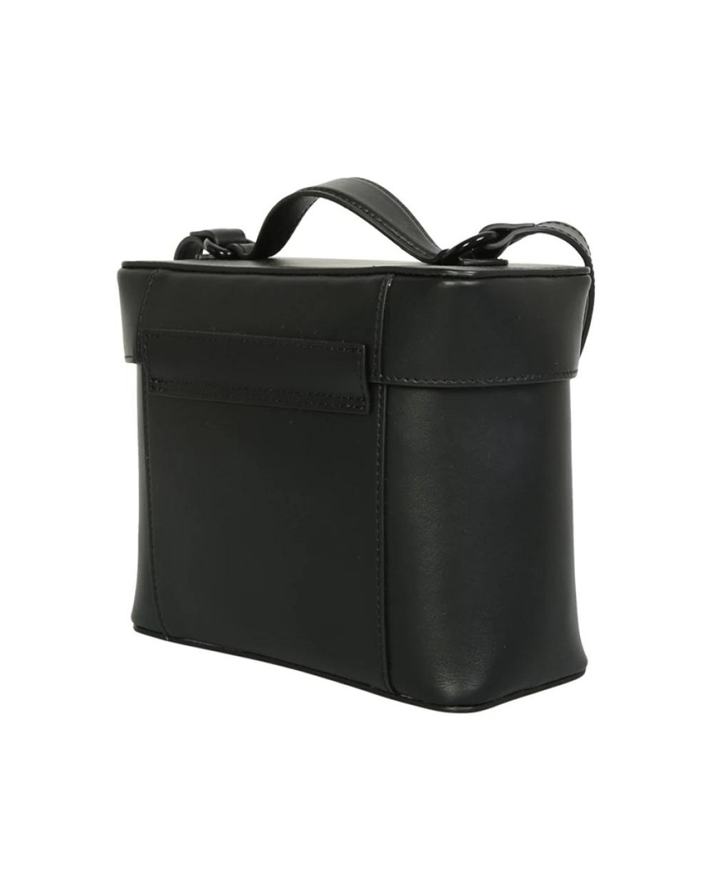 Gia Borghini Black Schwarze Leder-Schultertasche