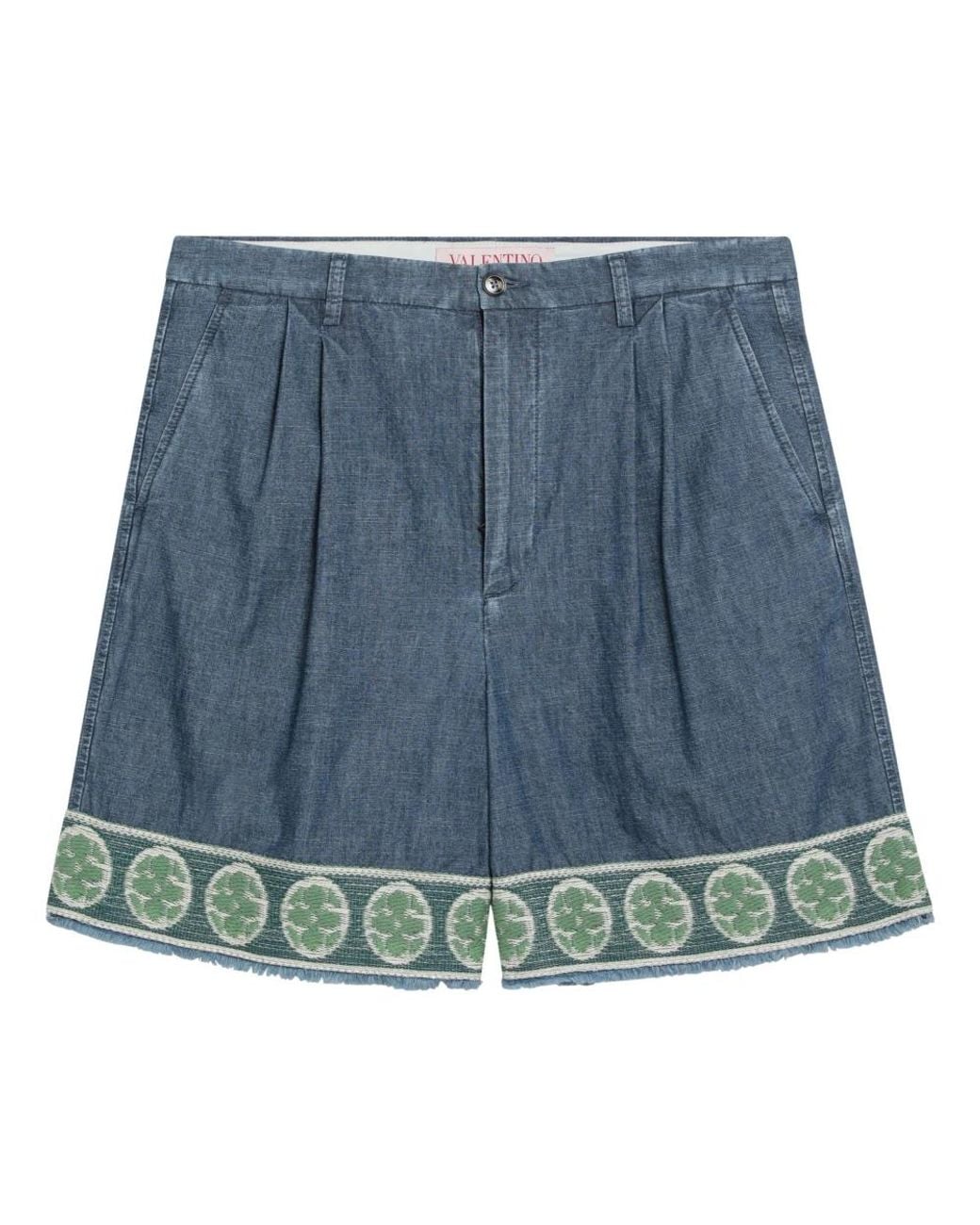 Valentino Blue Denim Shorts for men
