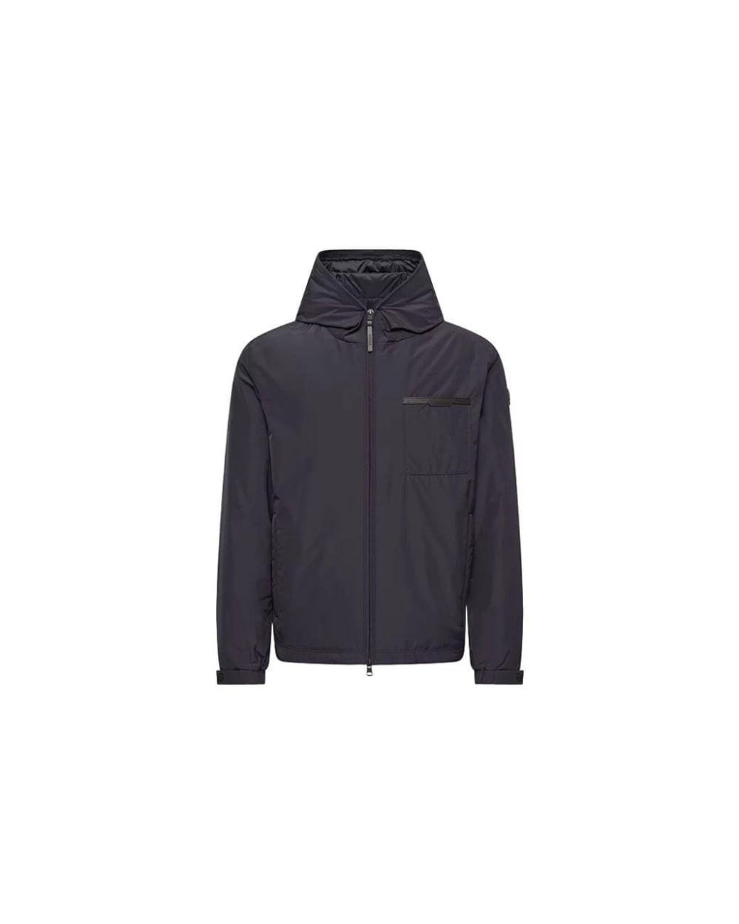 Moncler Blue Moncler Austerin Hooded Short Down Jacket for men