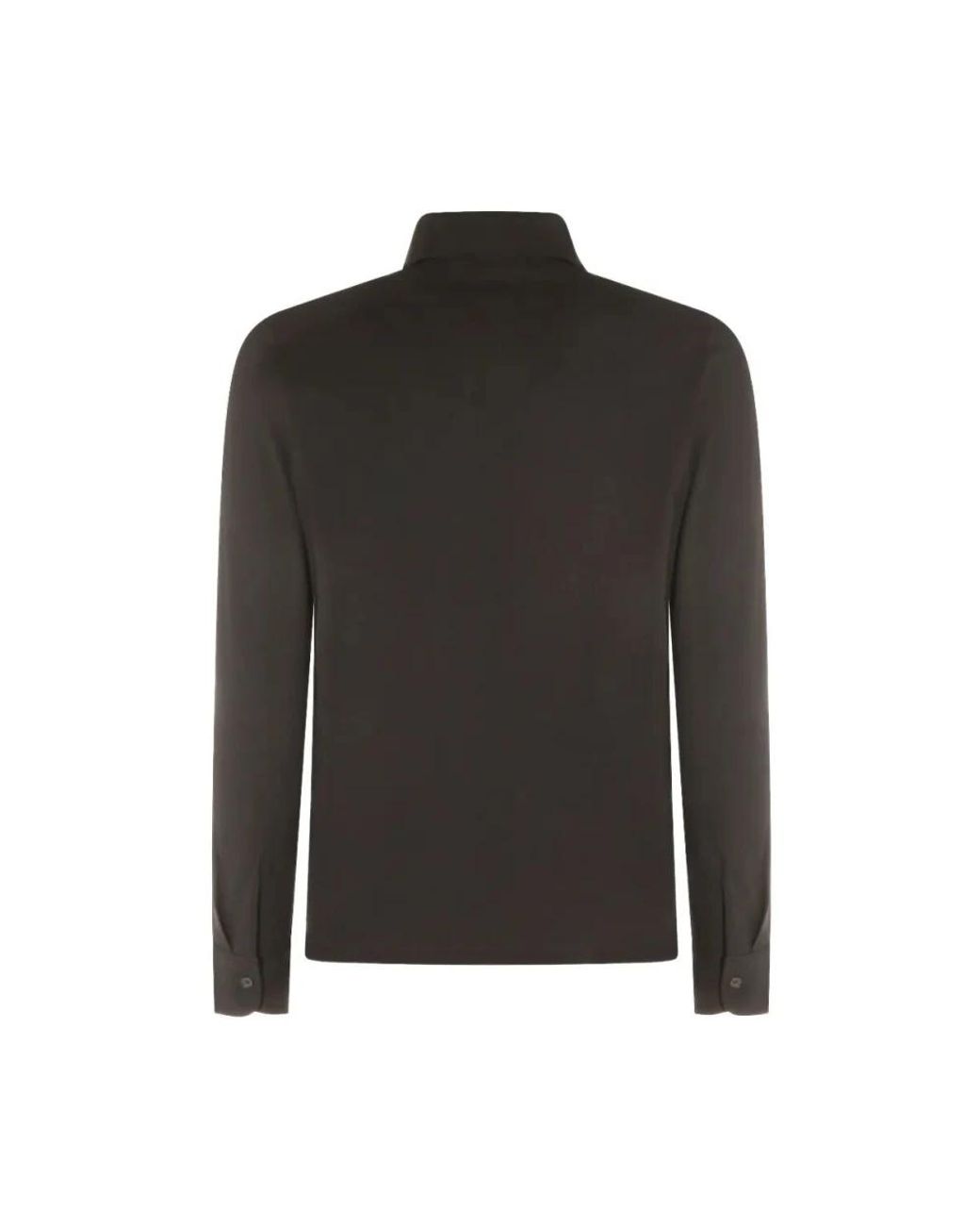 Zanone Black Polo Shirts for men
