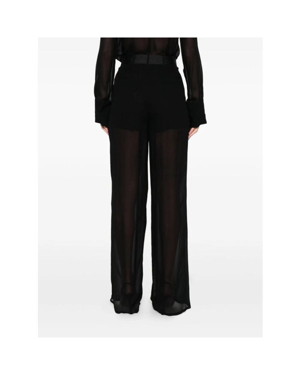 SIMONA CORSELLINI Black Wide Trousers