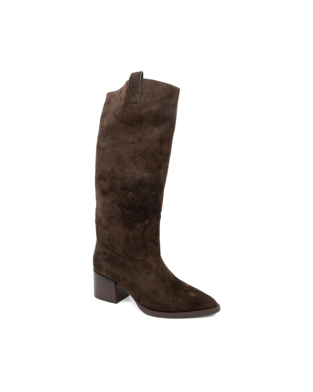 ADRIANNA FERETTI Brown Cowboy & Biker Boots